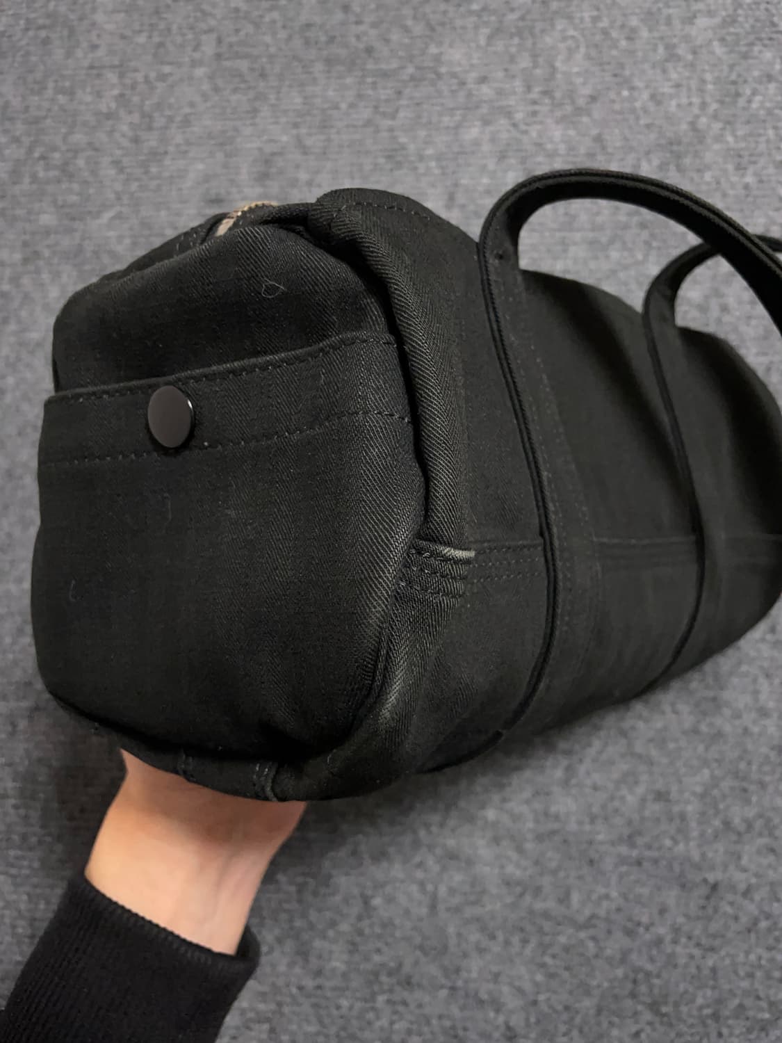 포터 코튼 블랙 보스턴백 상품이미지7