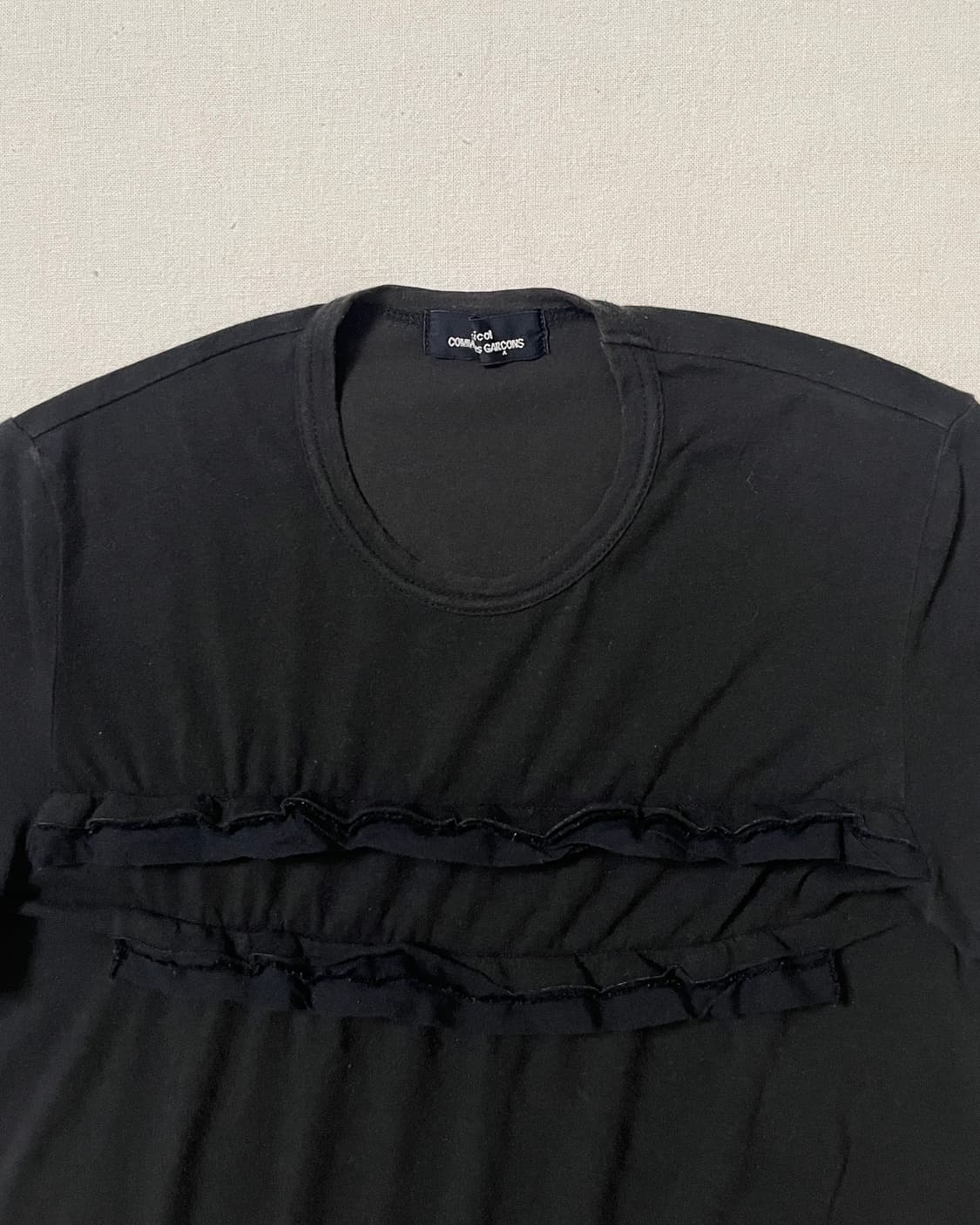 꼼데가르송 프릴 셔링 탑 티셔츠 comme des garcons 상품이미지8