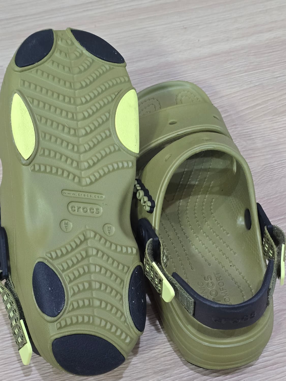 (새)크록스 CROCS 스트랩 샌들 (카키) 상품이미지4