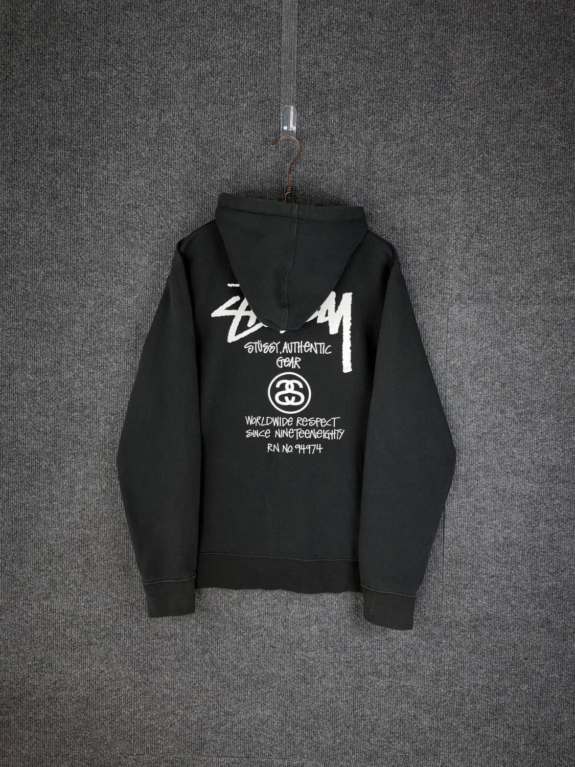 스투시 월드투어 어센틱 후드집업 상품이미지1