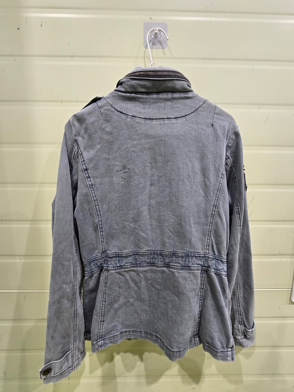 Young Storm 핀터깔y2k 스톰 쓰리스타 견장 데님자켓 상품이미지6