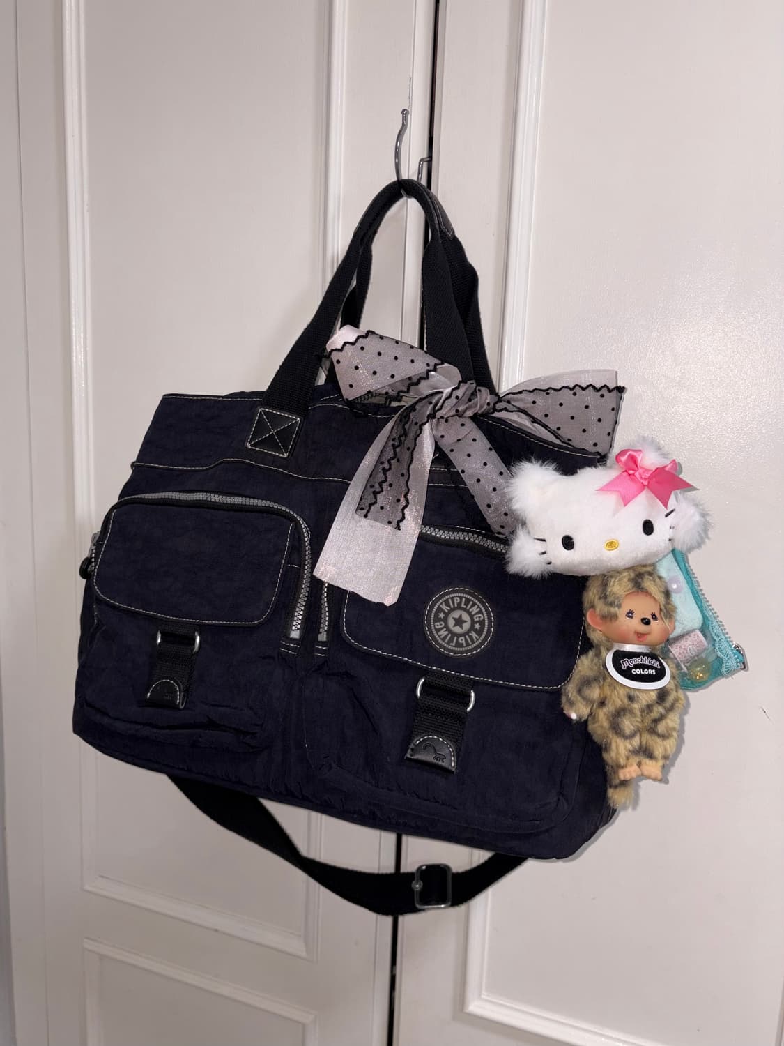 Kipling navy big shouler bag 상품이미지3