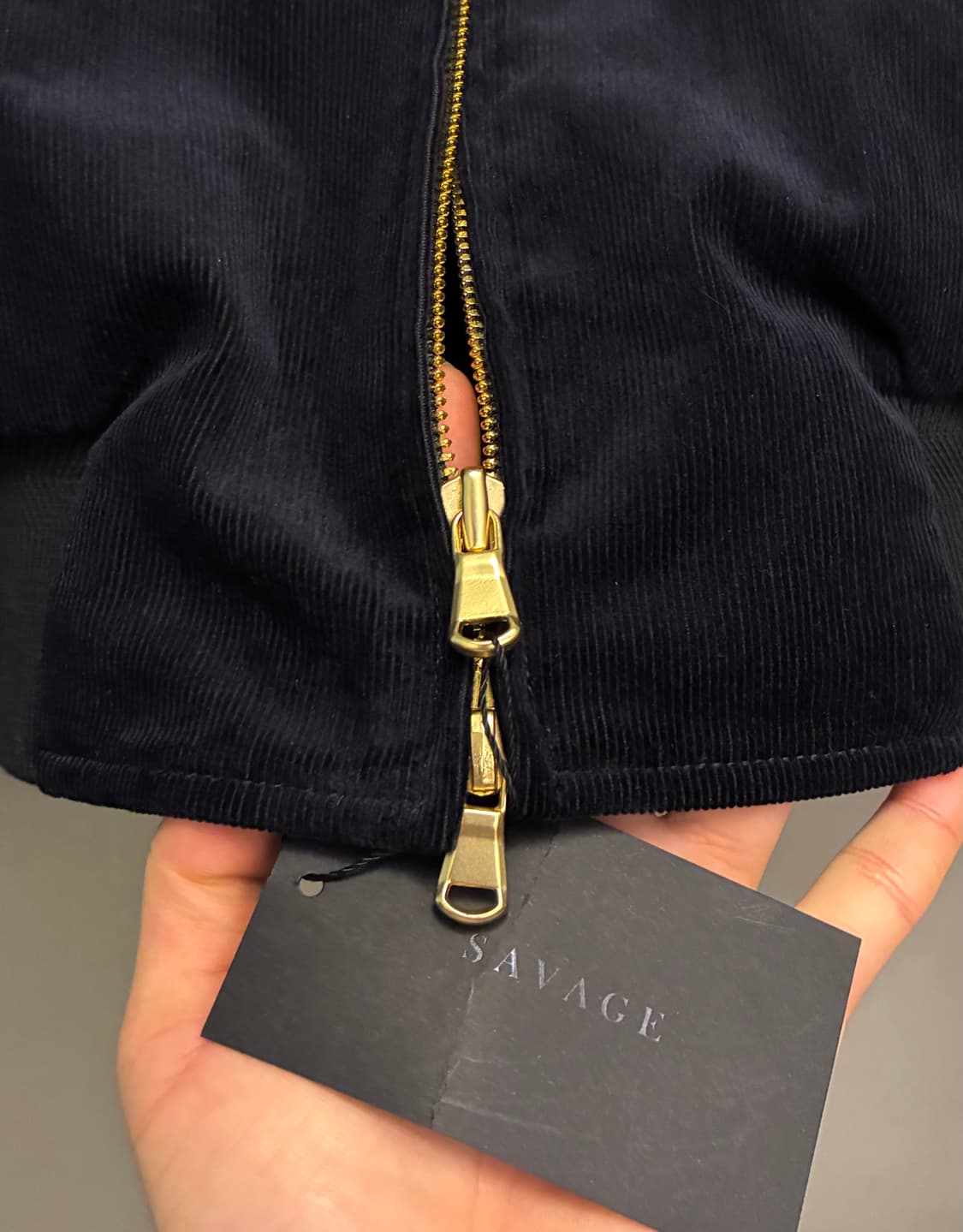 (M)25s Savage 세비지 코듀로이 투웨이 해링턴자켓 네이비 상품이미지7