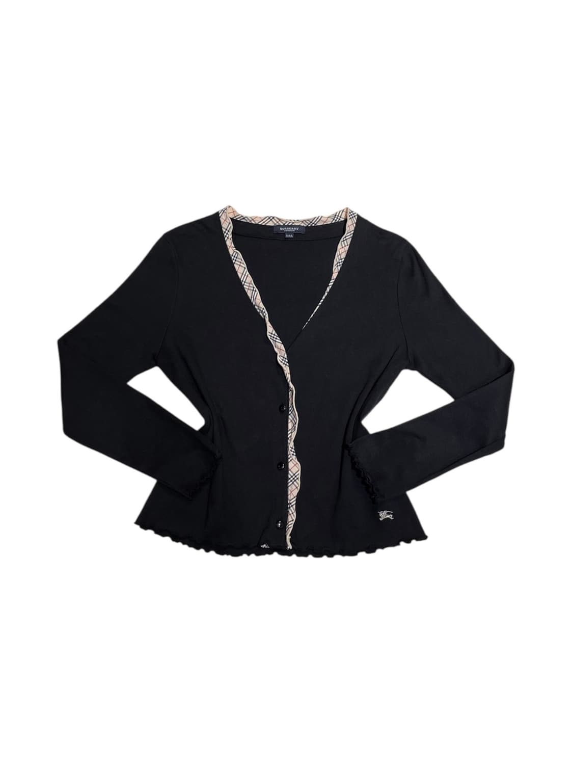 버버리 프릴 자수로고 가디건 상품이미지1