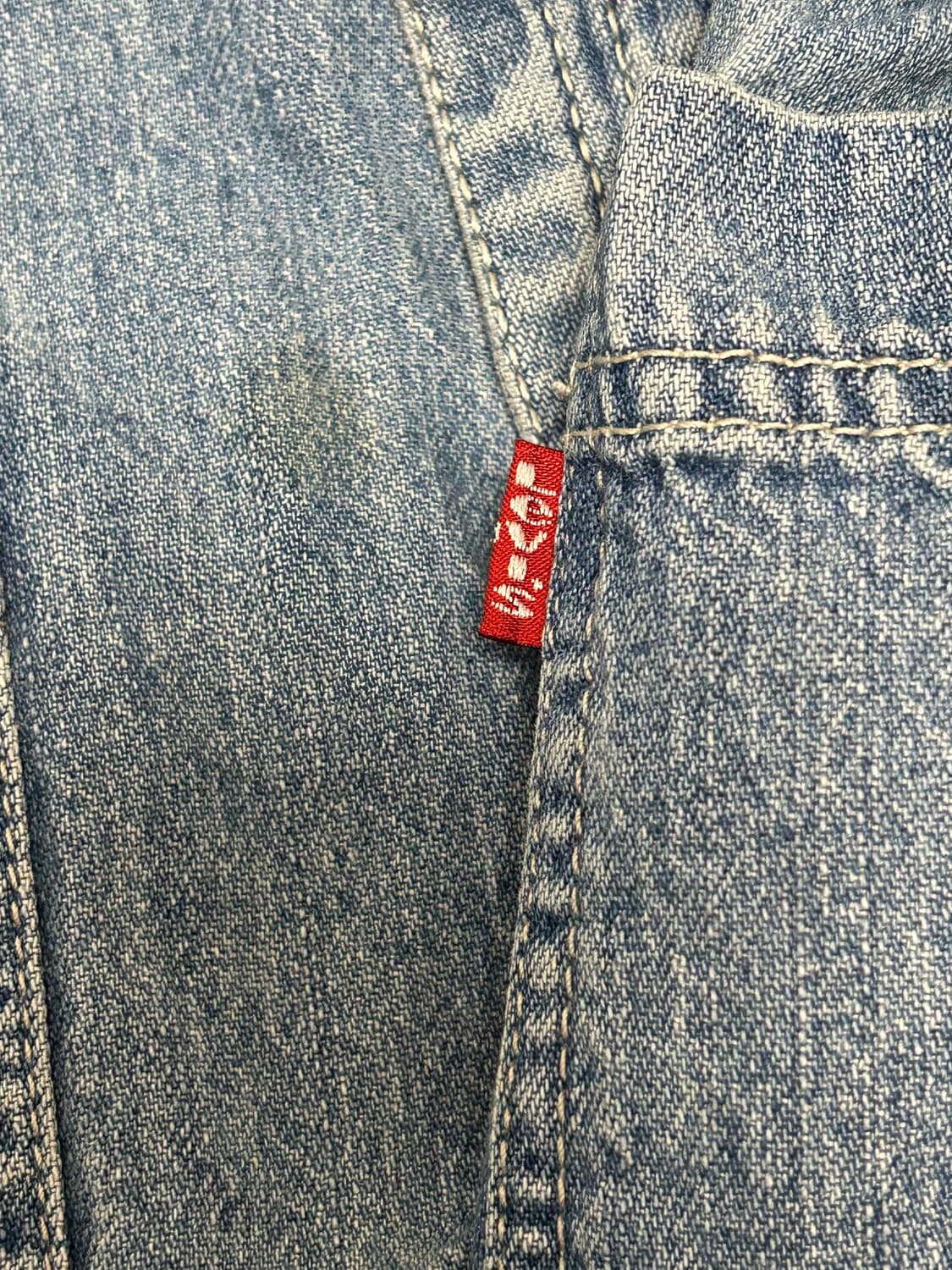 90s 리바이스 레드탭 투포켓 데님셔츠 상품이미지4