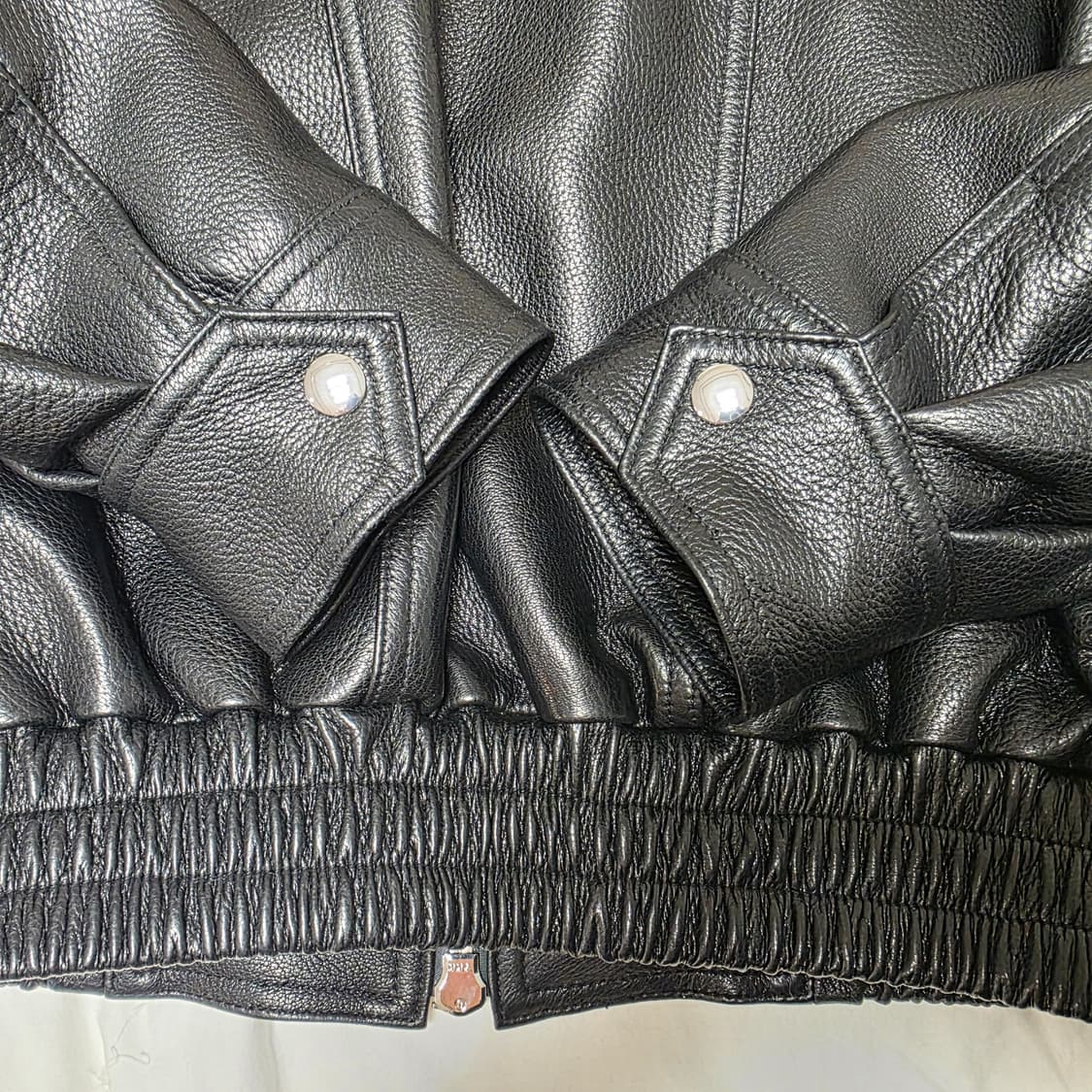 [새상품] 노이어 고트 스킨 하이넥 집업 자켓 / 블랙 / 52사이즈 상품이미지9