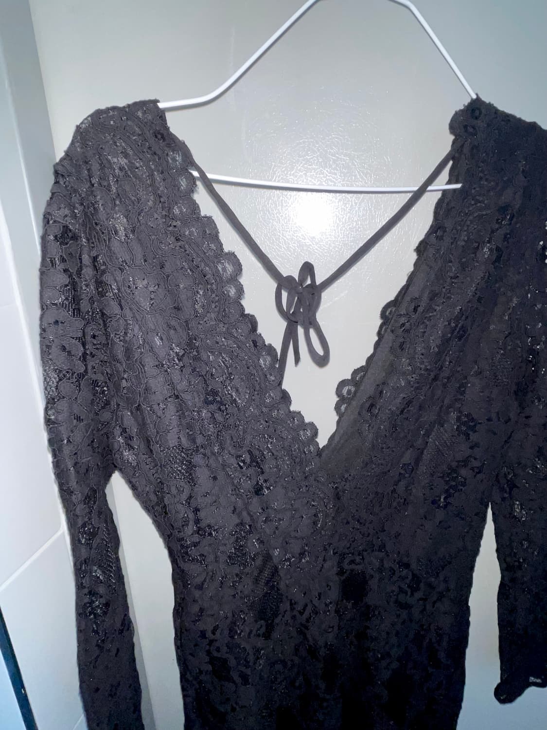 H&M 블랙 레이스 원피스 상품이미지4