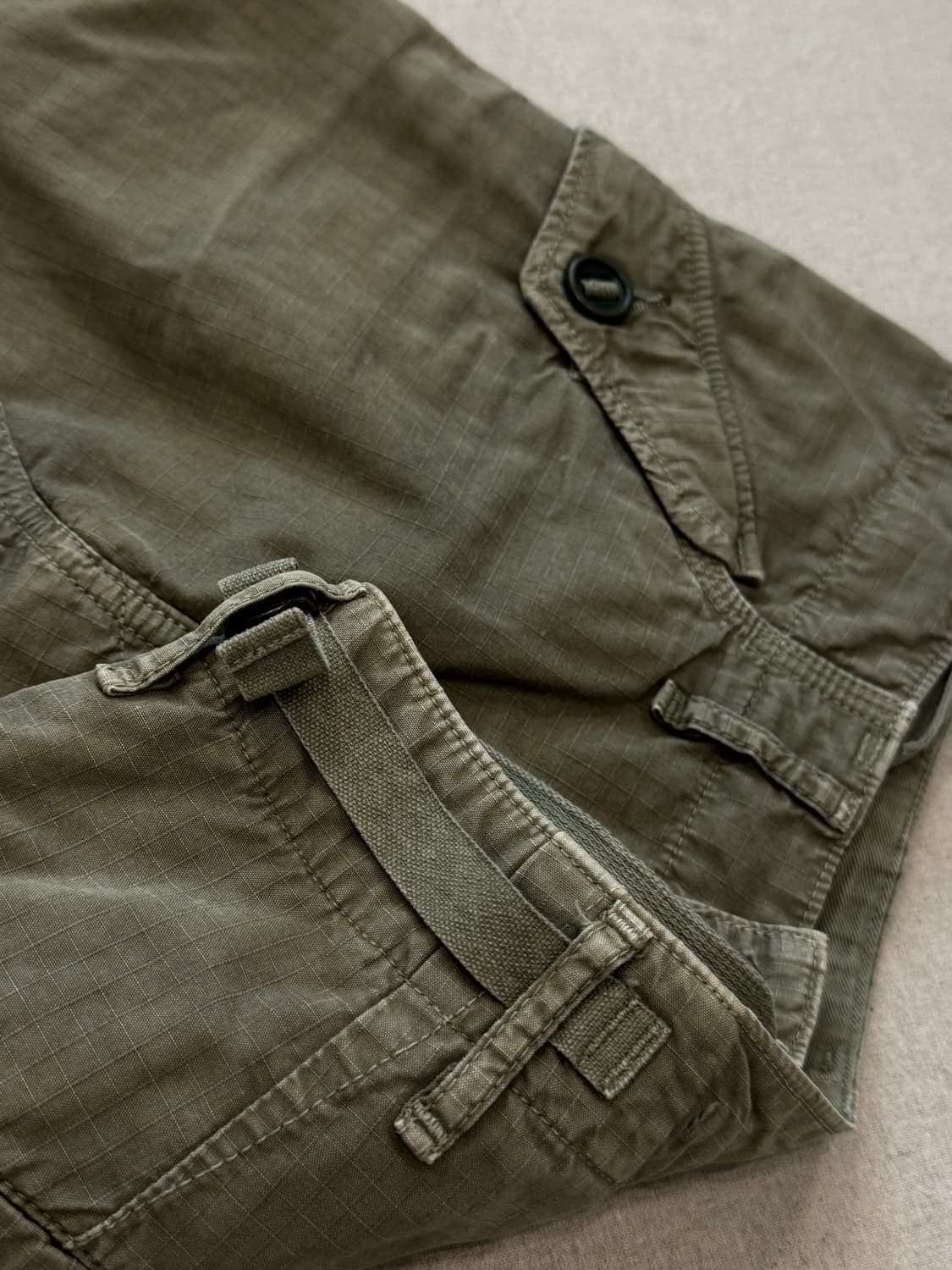 캐피탈 슈링크 카키 미디 스커트 상품이미지7