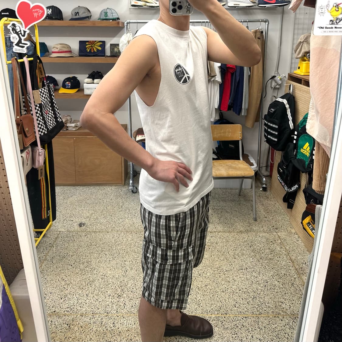 스투시 피스닷 피그먼트 컷오프 슬리브리스 상품이미지8