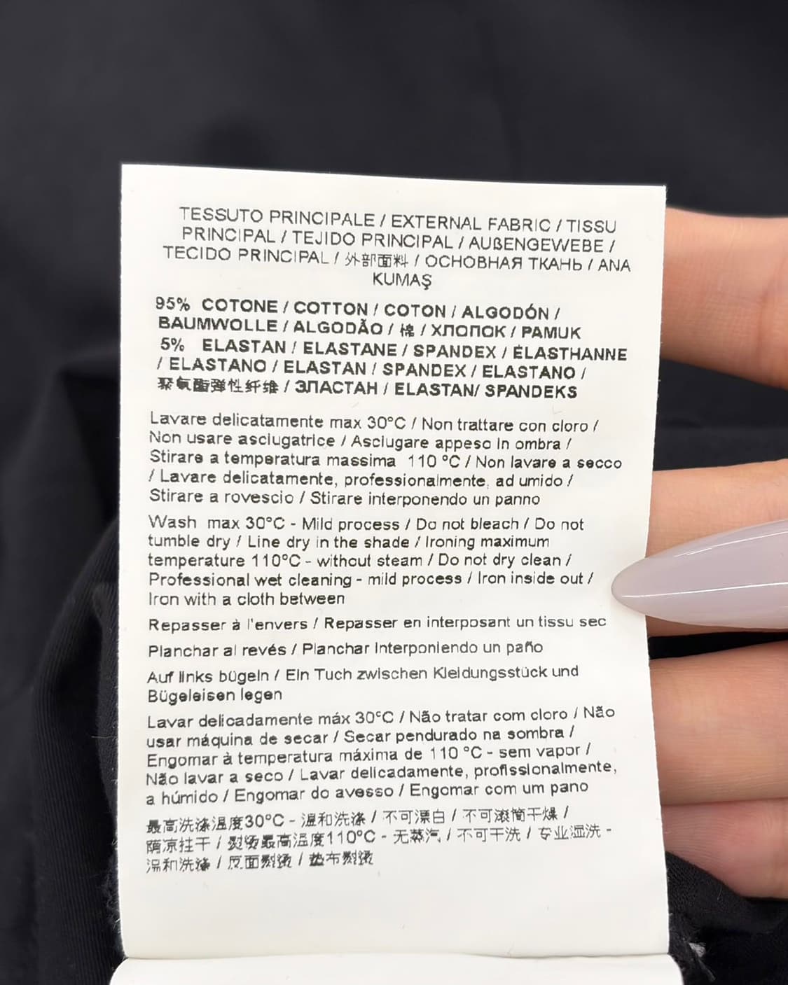 카발리 클래식 블랙 롱슬리브 티셔츠  상품이미지10