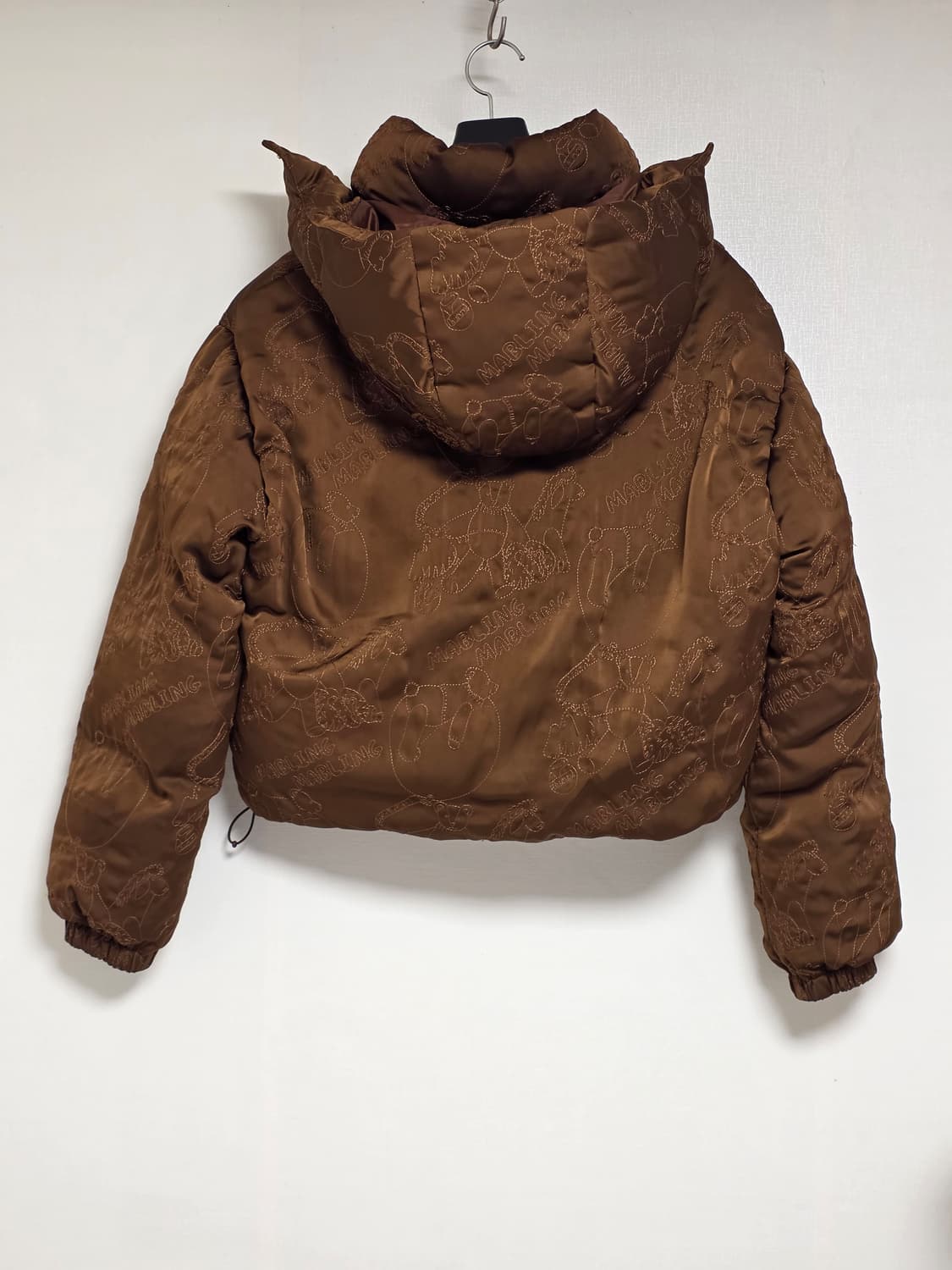 Mailing 마블링 베어 퀼티드 구스다운 푸퍼 패딩 상품이미지5