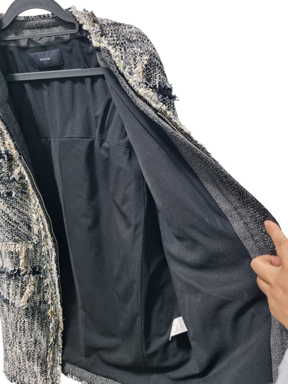 SYSTEM 시스템 간절기 트위드 자켓 55 상품이미지5