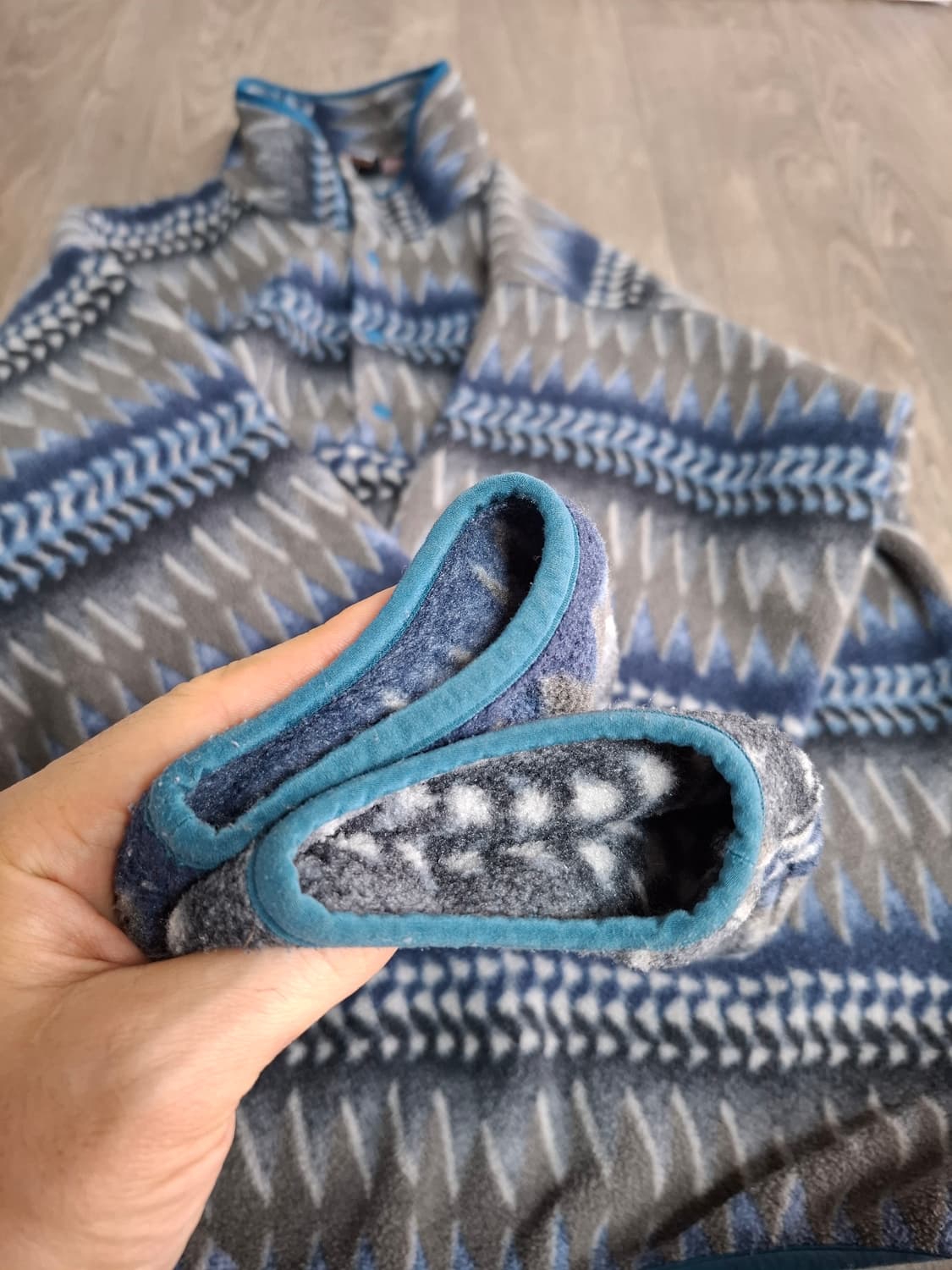 XL 파타고니아 신칠라 아즈텍 패턴 플리스 풀오버 상품이미지4