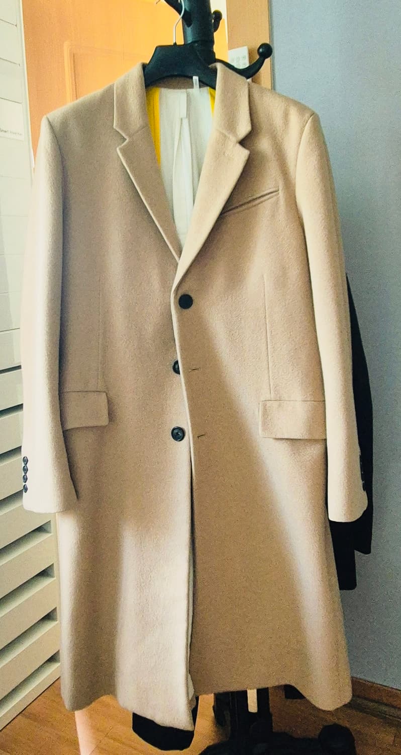 헬무트랭 캐시미어&울 싱글코트 카멜 상품이미지1