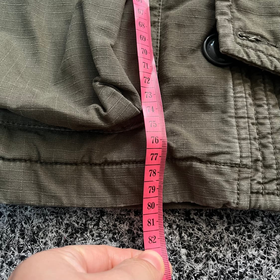 데님앤서플라이 랄프로렌 후드 야상 점퍼 카키 s 상품이미지7