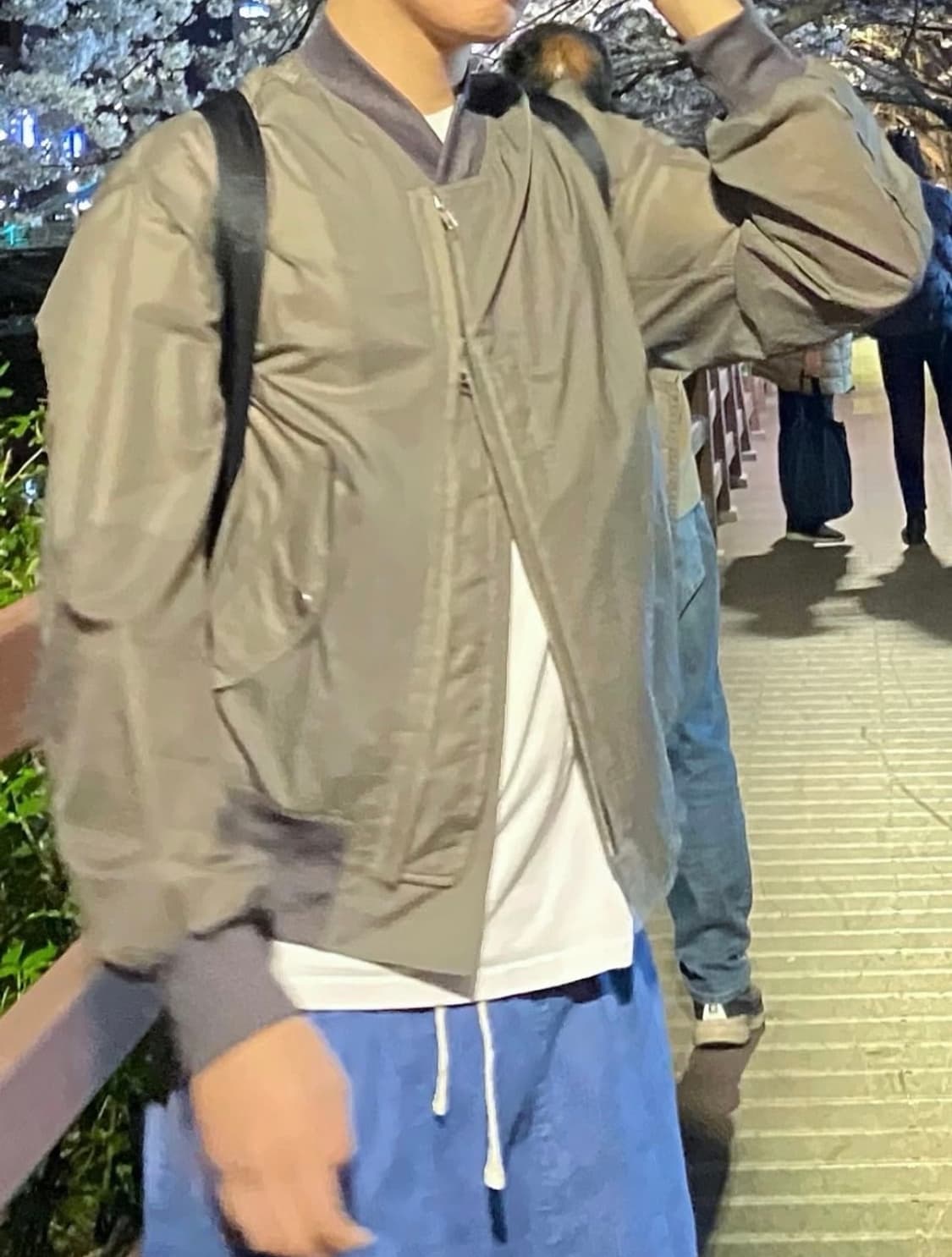 (상태 s급) 폴리테루 봄버자켓 올리브그레이 3size 상품이미지3