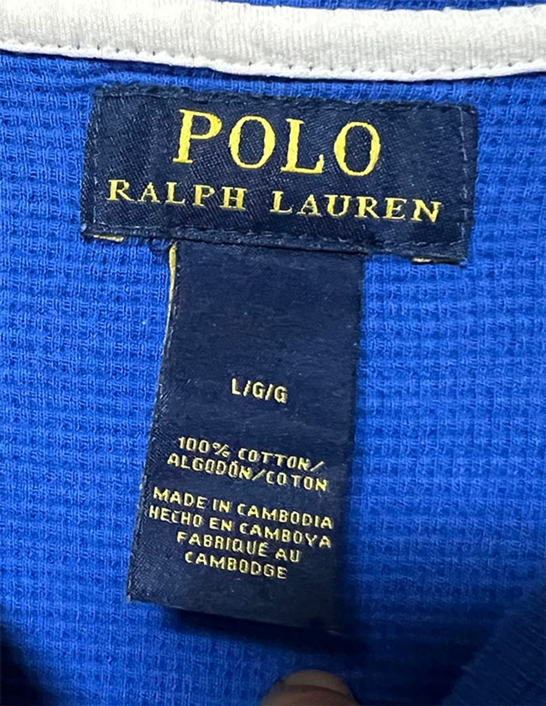 POLO 폴로 남자 와플티 춘추 기본 L 100 상품이미지4