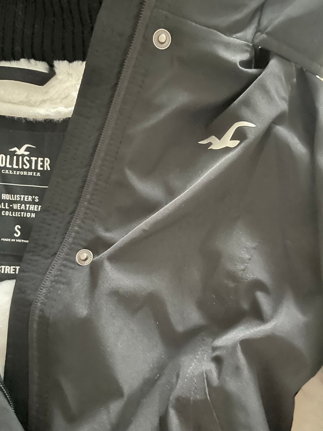 홀리스터 퍼바람막이 새상품 상품이미지4