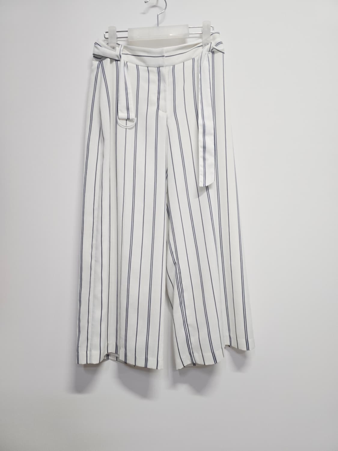 잇미샤 스트라이프 와이드 벨트 팬츠 상품이미지1