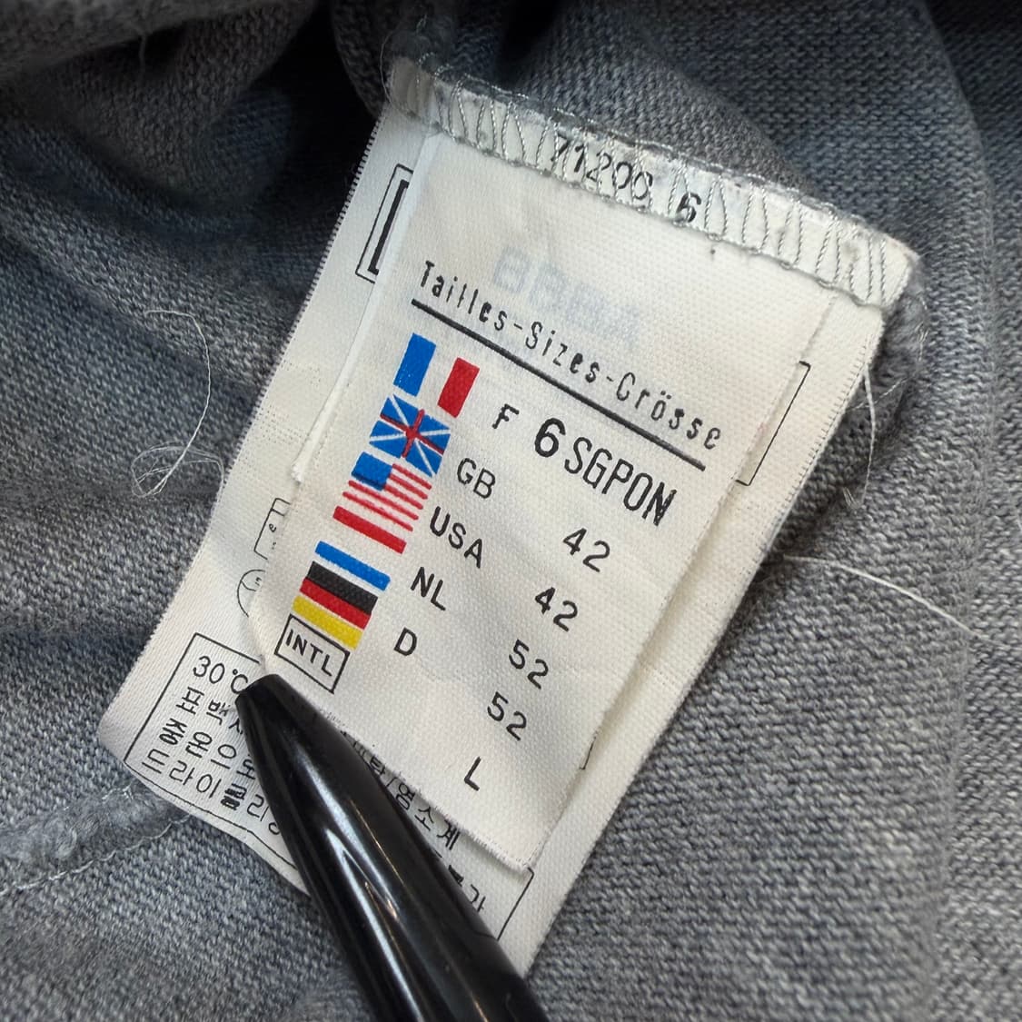 SAINTJAMES 세인트 제임스 길도 엘보패치 티셔츠 공용 상품이미지4