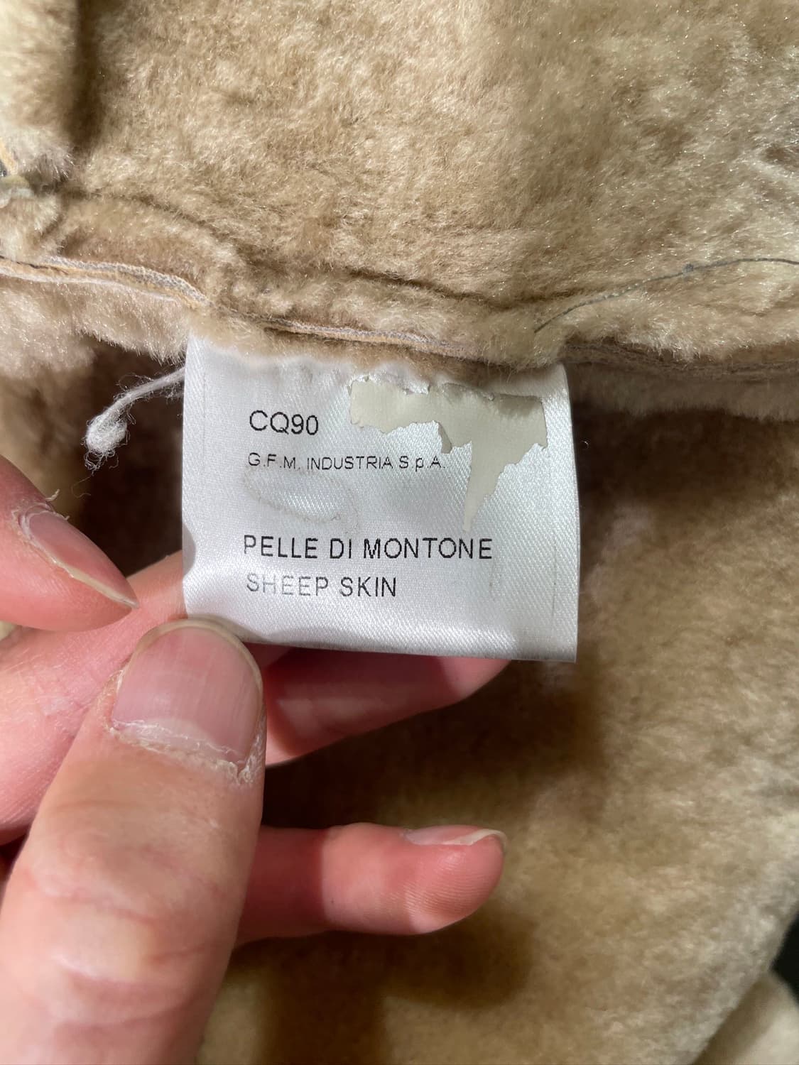 하쉬 라이트 브라운 시어링 쉽스킨 레더 자켓 상품이미지8