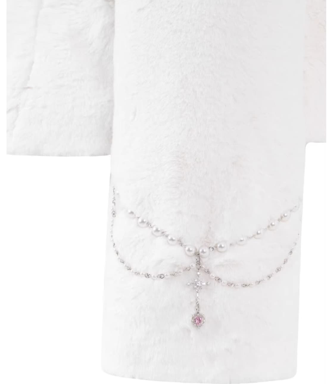 YUSUKI Faux Fur Jacket with Chains 상품이미지3