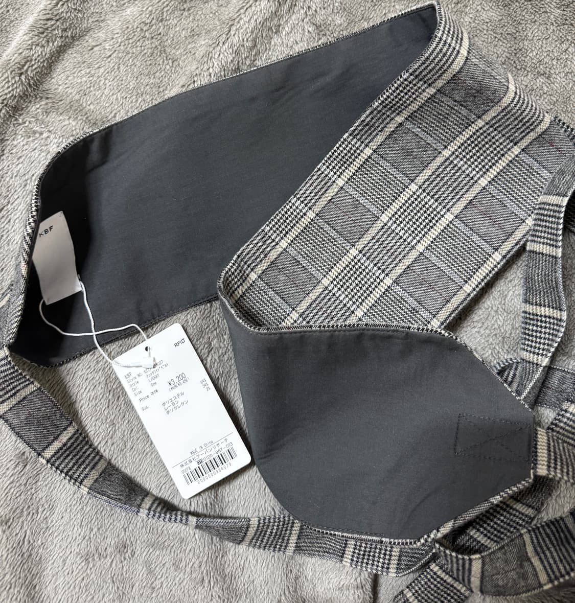 KBF 체크 오비벨트 상품이미지3