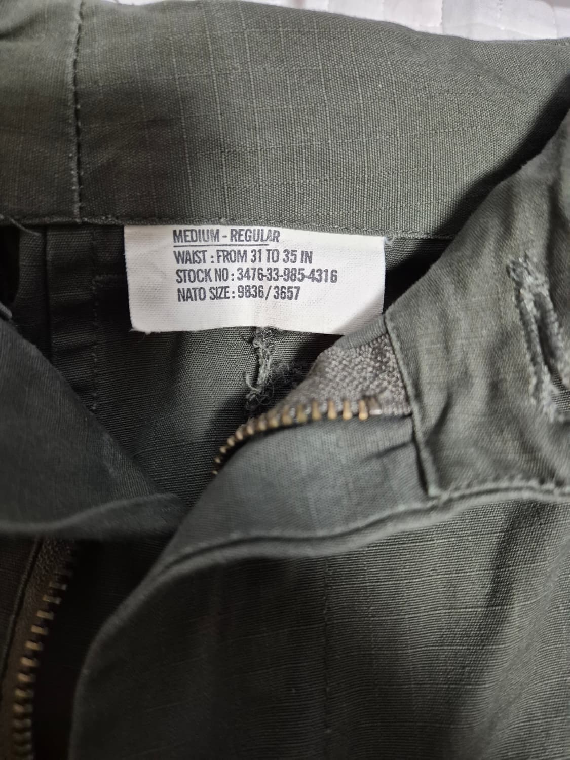 미 육군 퍼티그 팬츠 오리지널  상품이미지7