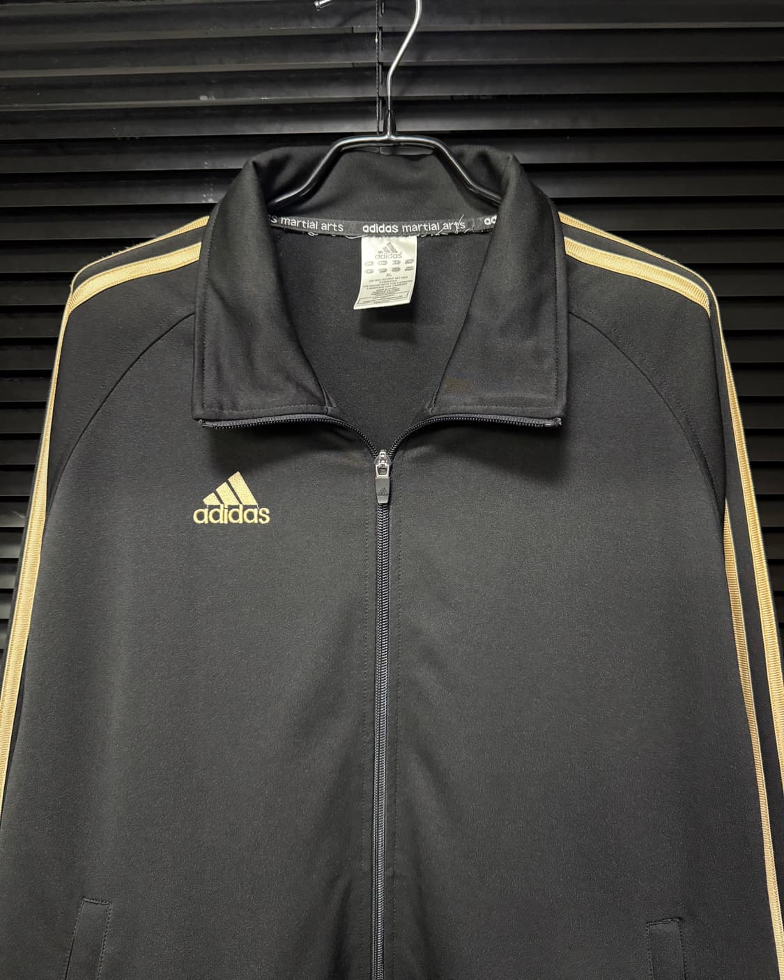 아디다스 검골 블랙 골드 올드스쿨 져지 저지 트랙탑 집업 XL 105 상품이미지3