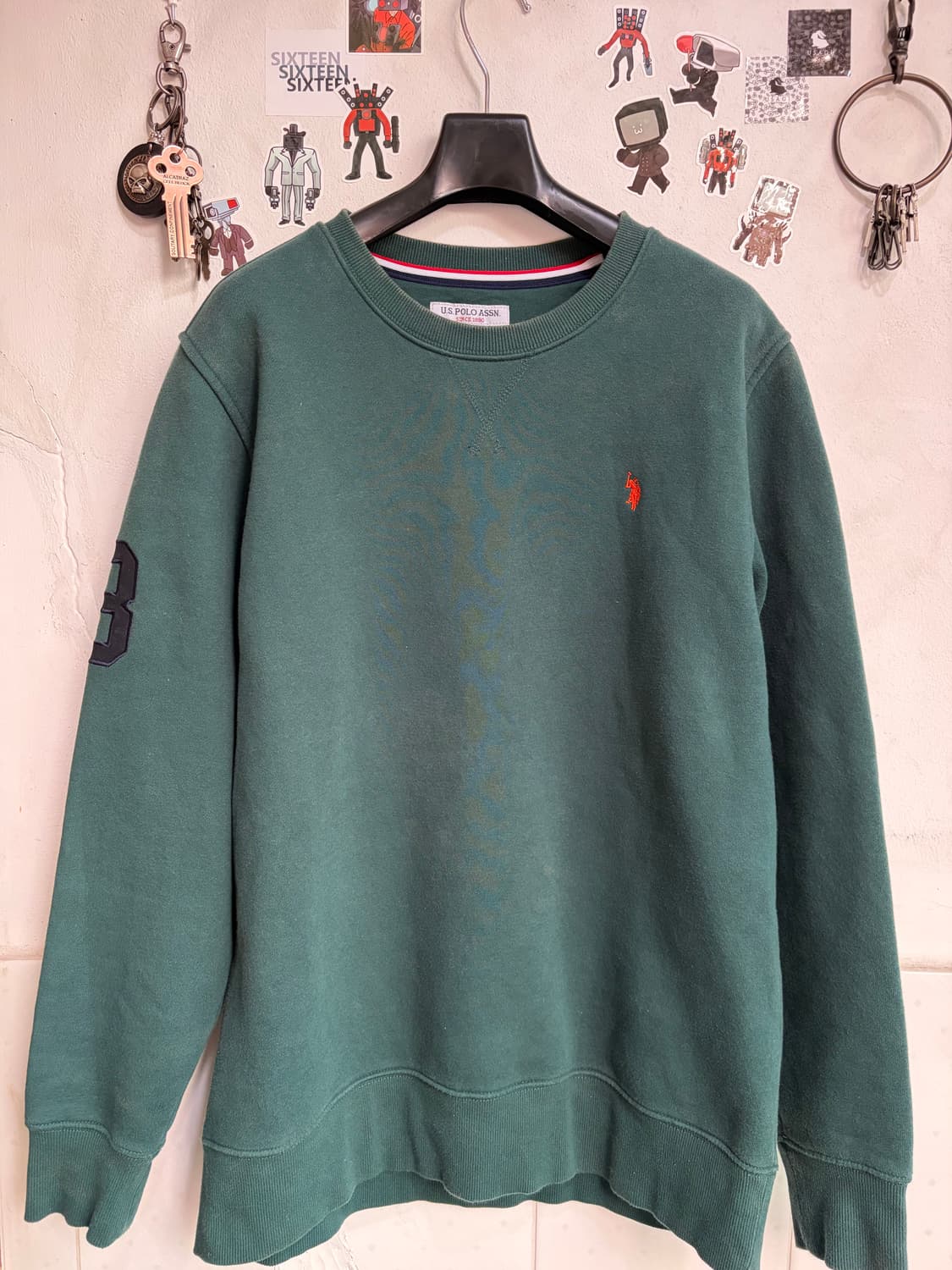 US POLO ASSN. 딥 그린 맨투맨 XL 상품이미지1