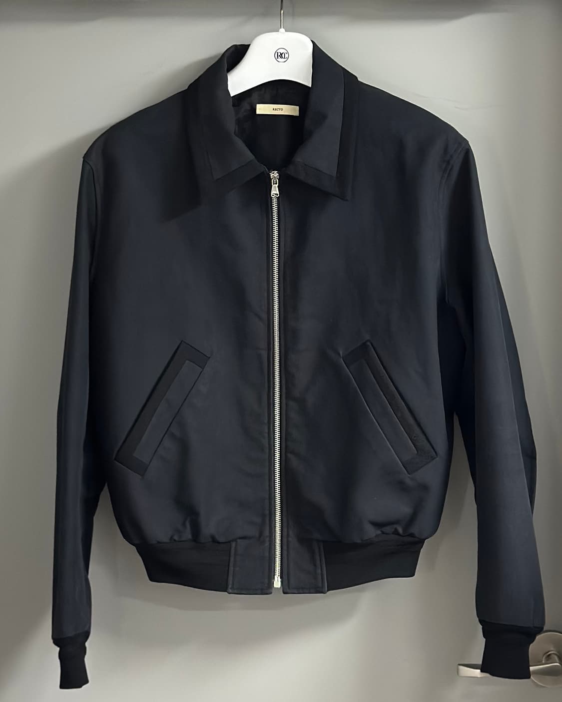 [M] 렉토 콘트라스트 코튼 블루종 바시티 자켓 상품이미지1