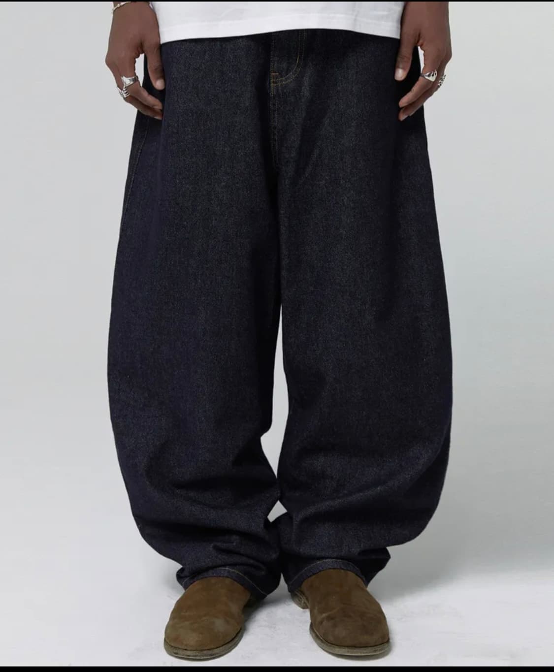 (스웨이드)인디고 팬츠 상품이미지1