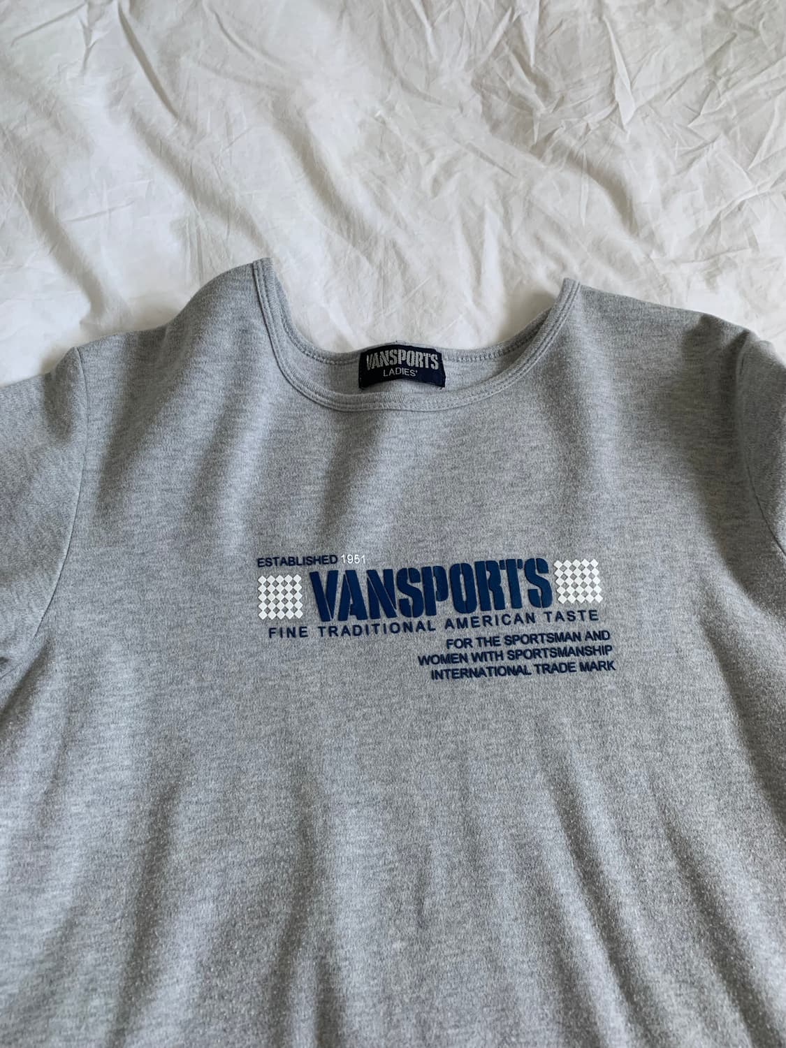 VANSPORTS 그레이 티셔츠 상품이미지5