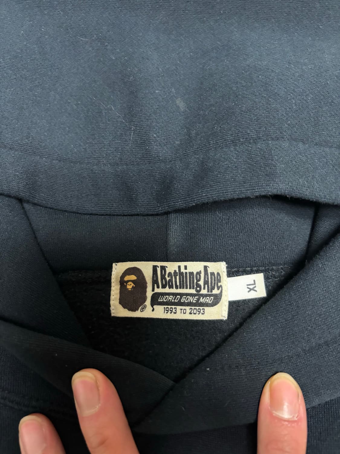 [정품] 베이프 풀 로고 프린트 후드티 XL 상품이미지4