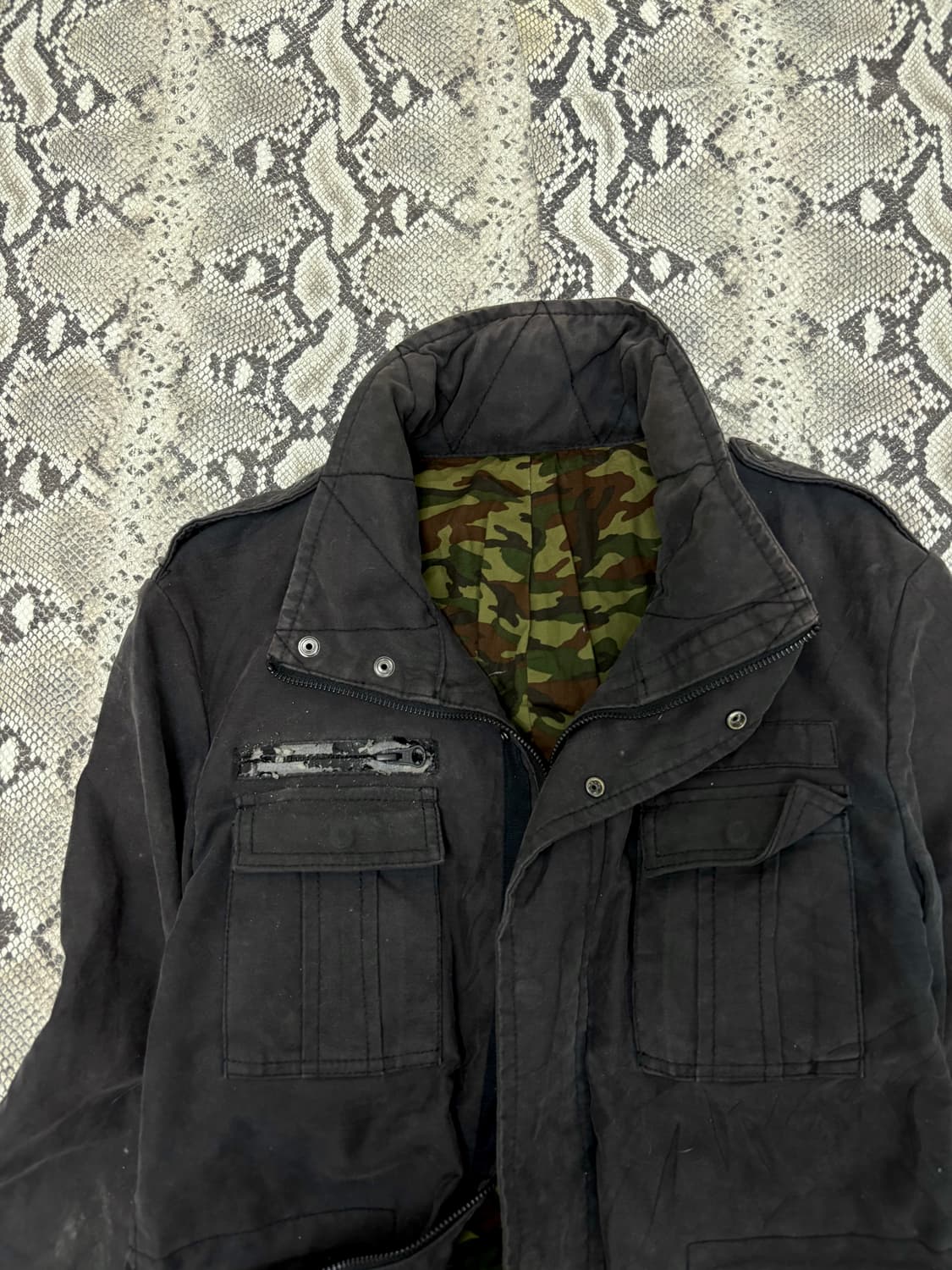“ABAHOUSE” Grunge Mood Camo Pattern Jack 상품이미지7