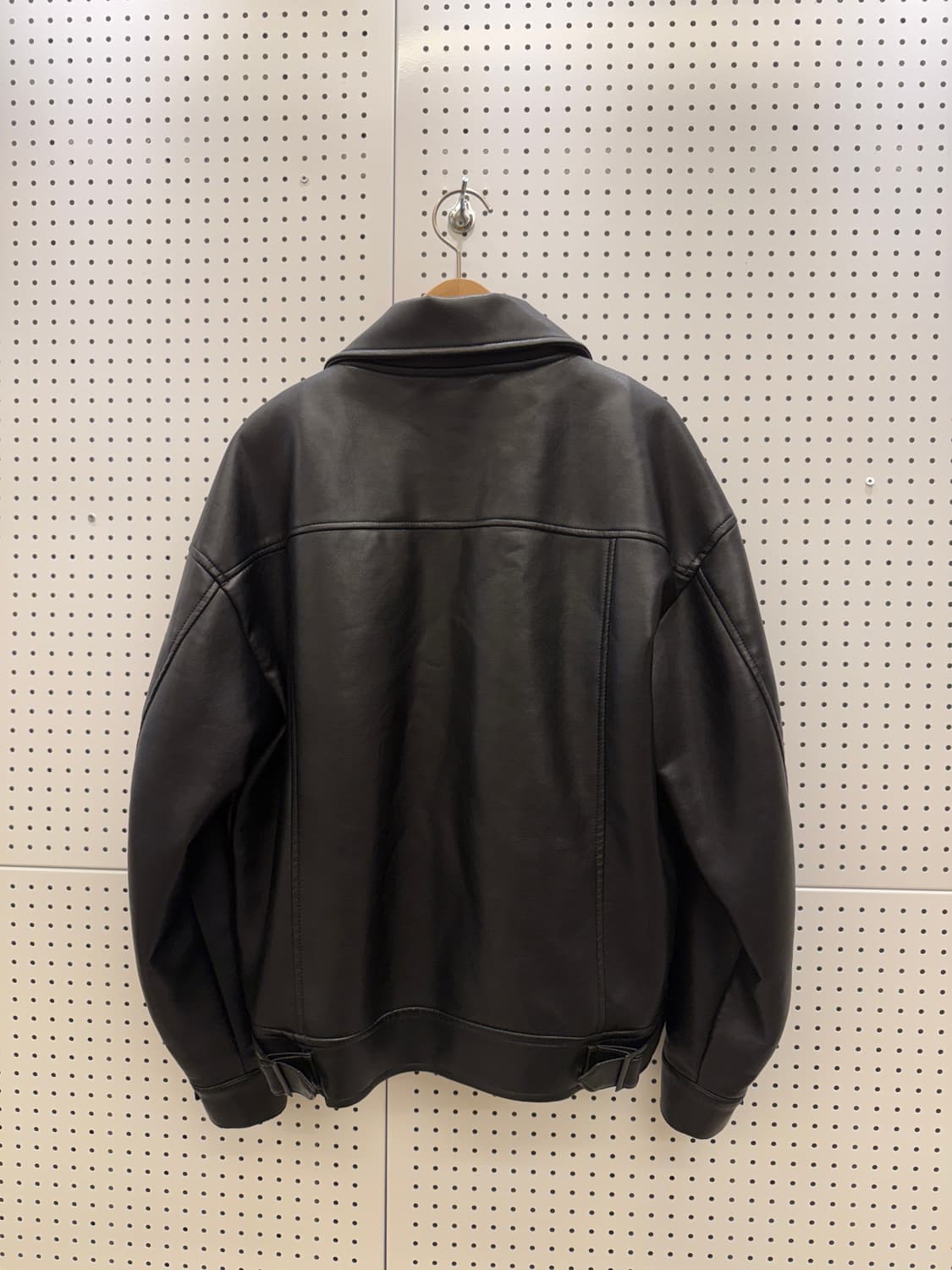 라퍼지스토어 버핑 레더 미니멀 자켓 U1500 상품이미지3