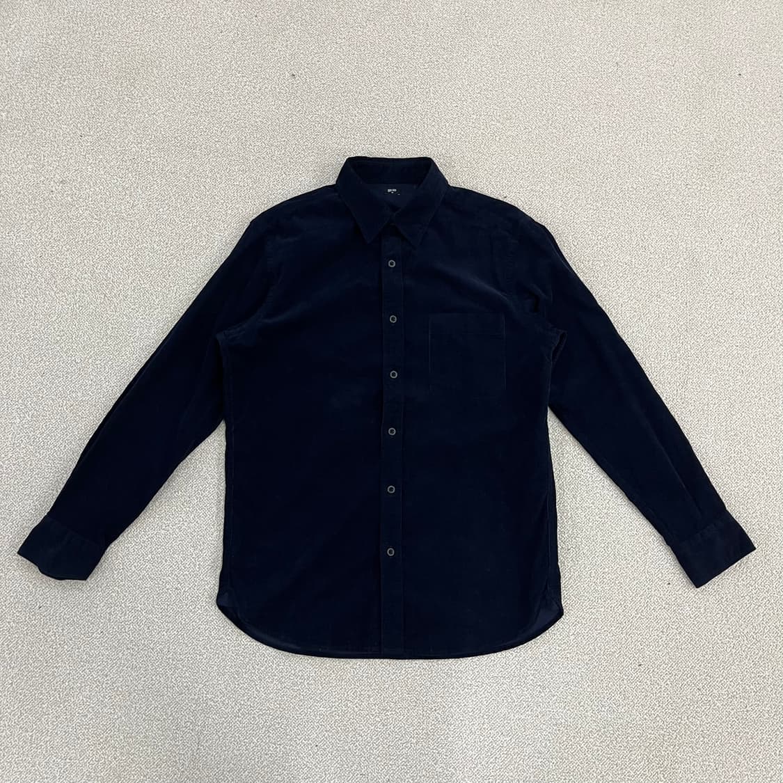 [M] 유니클로 네이비 코듀로이 코튼 셔츠 남방 0106M1 상품이미지1