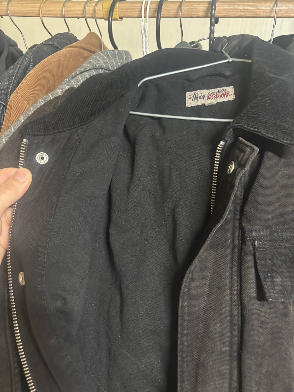 Stussy 워시드 캔버스 샵 자켓 XL 상품이미지3