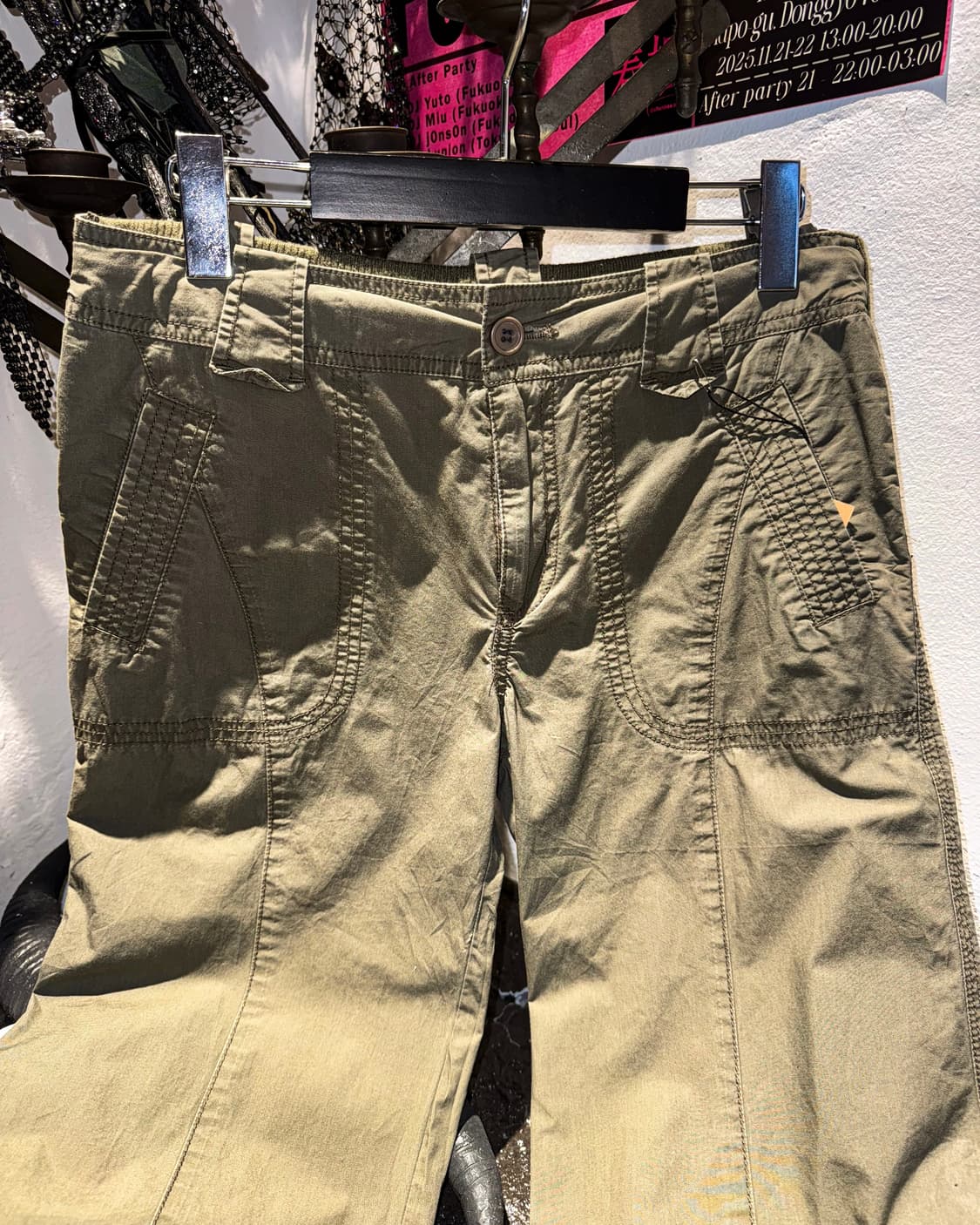 Vintage Military Washed  Flare Pants 상품이미지5