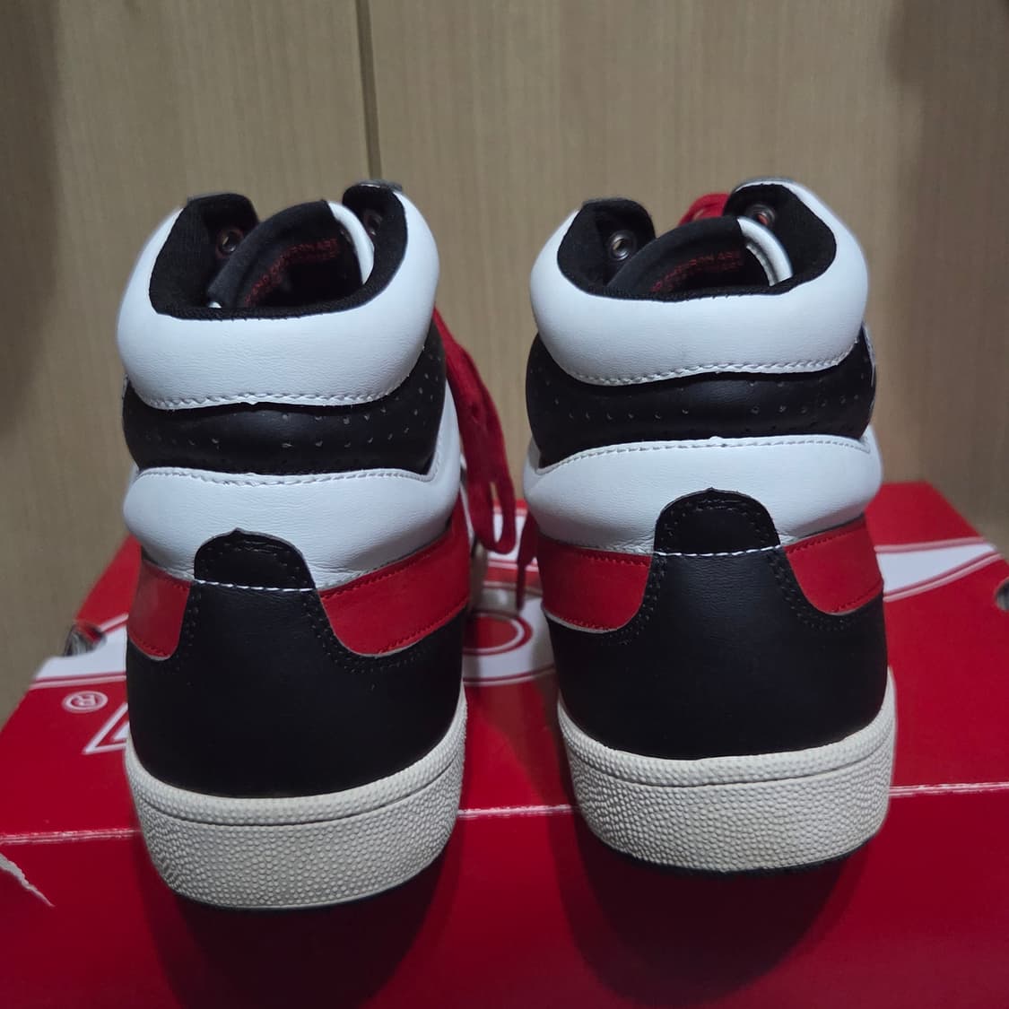 (270) PONY 시티윙 하이 WHITE/BLACK/RED 상품이미지6