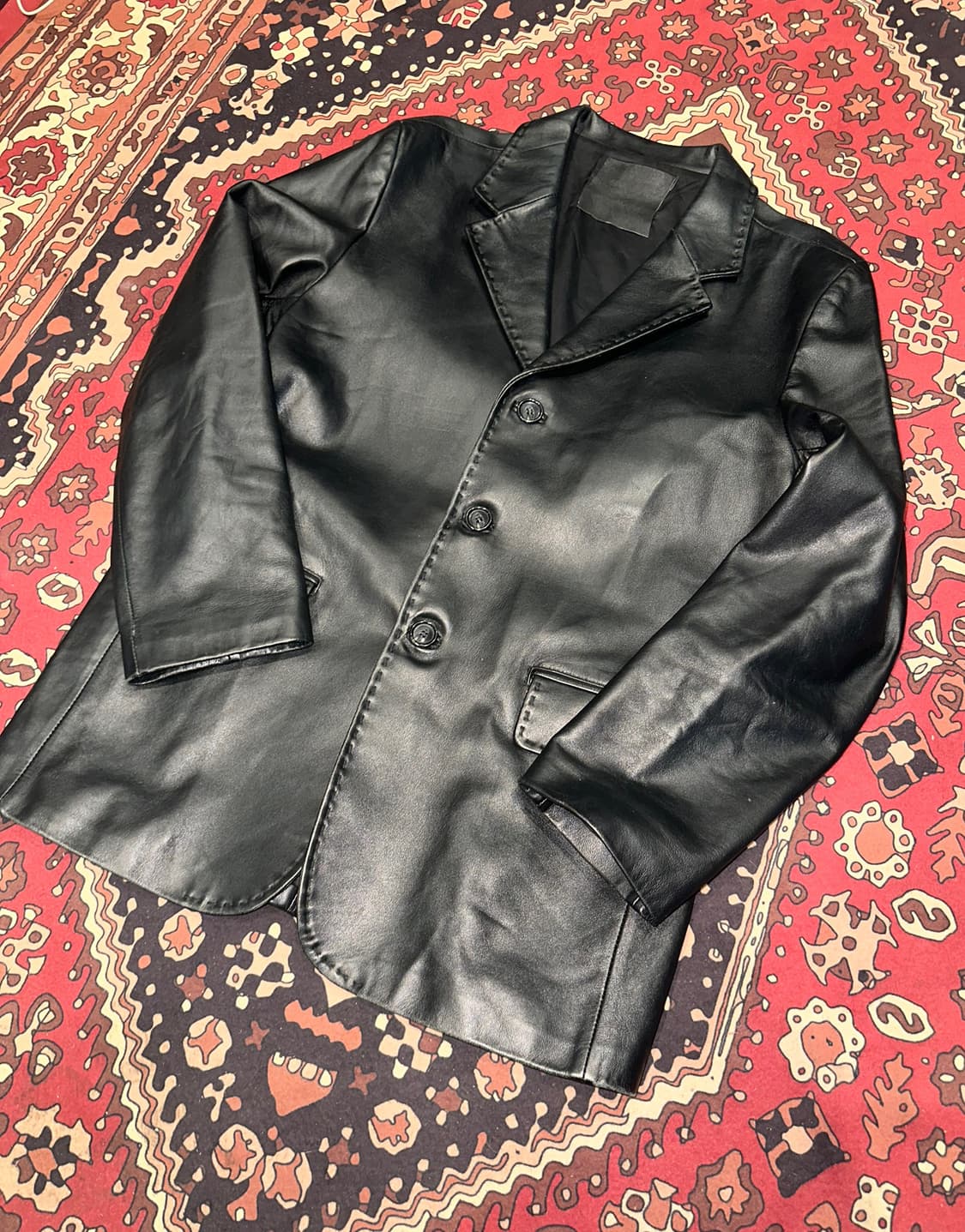 ( L-XL ) 가죽마이 블레이저 레더자켓 양가죽자켓 양가죽마이 상품이미지2