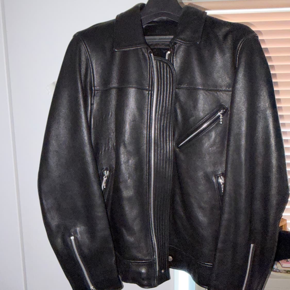 비바스튜디오 램스킨 라이더 자켓 L 상품이미지2