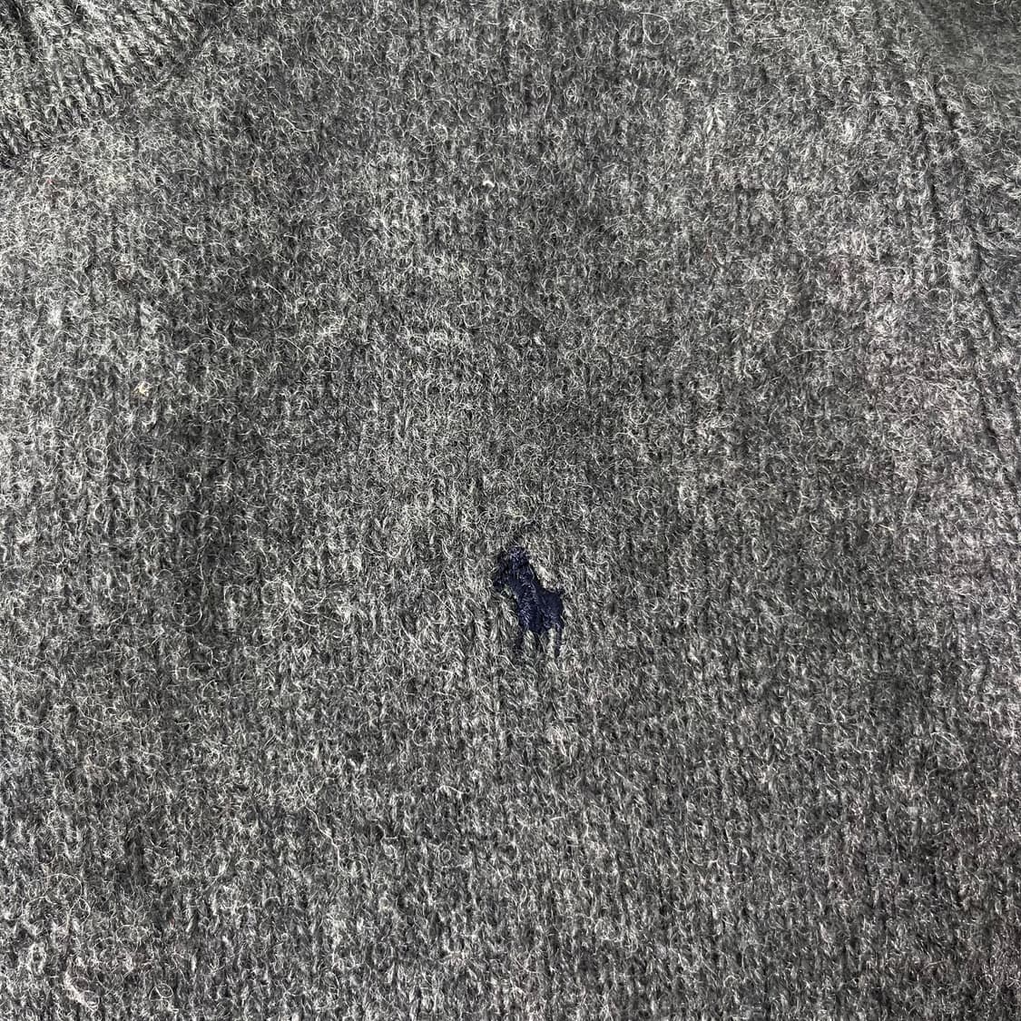 95 폴로 랄프로렌 90s 램스울 차콜 니트 상품이미지3