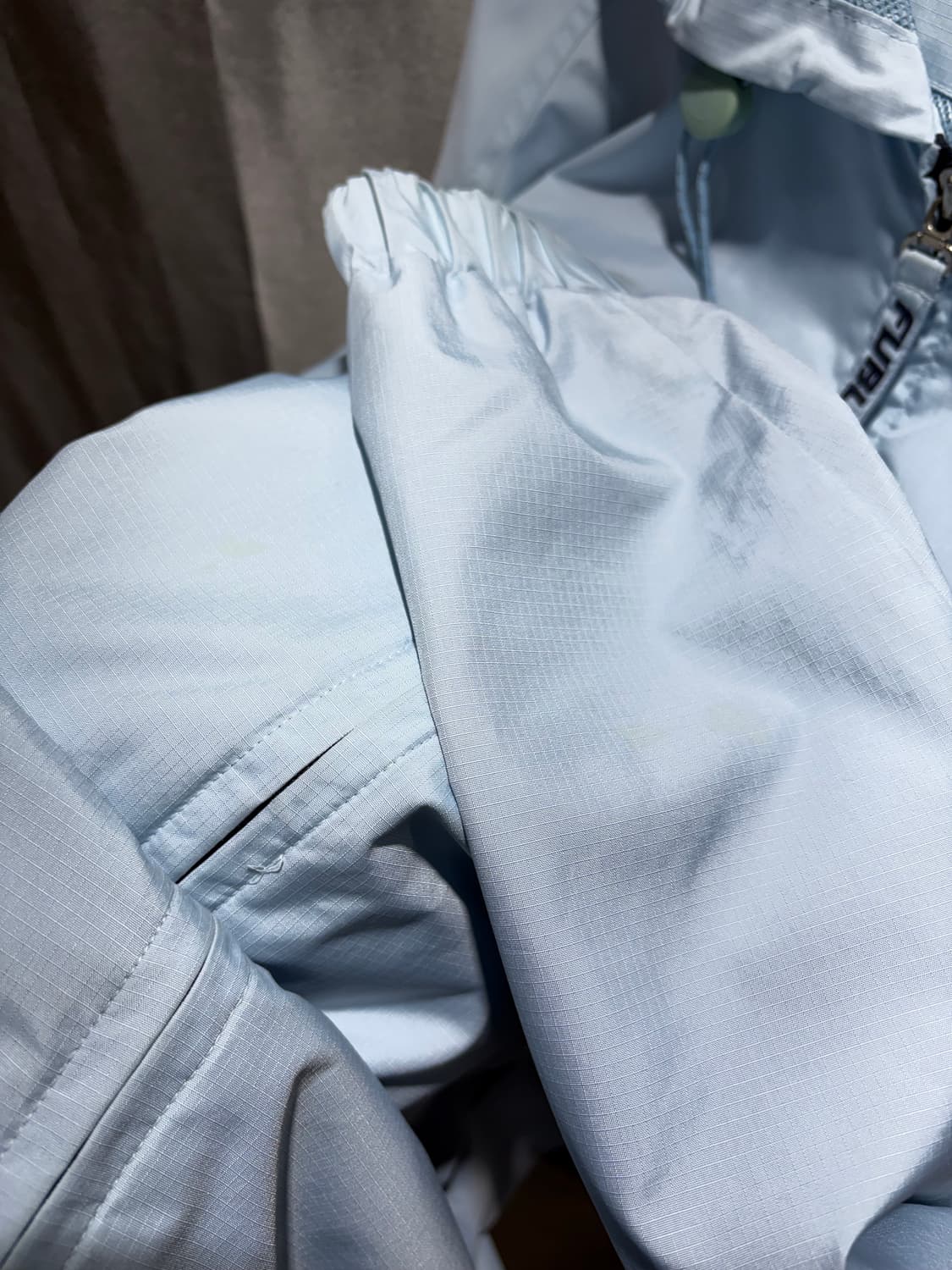 L FUBU 푸부 빅로고 스카이블루 나일론 후드집업 상품이미지8