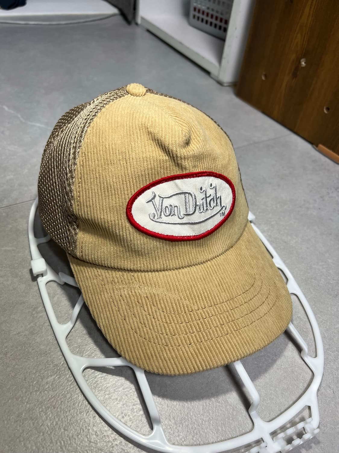 본더치 코듀로이 메쉬 볼캡 베이지 상품이미지1