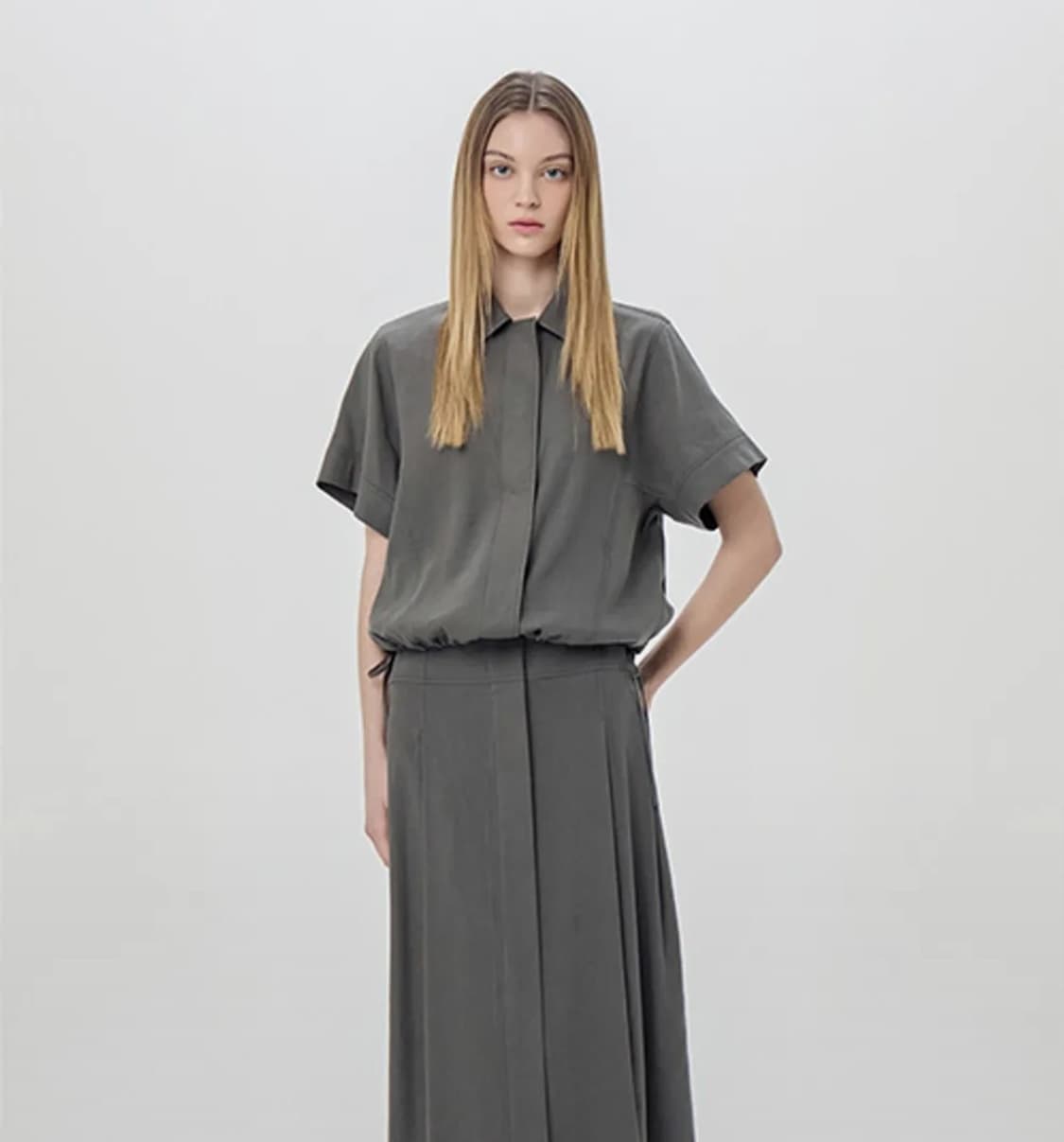 클럽모나코 2024 그레이 투피스 셋업 원피스 S사이즈 상품이미지1