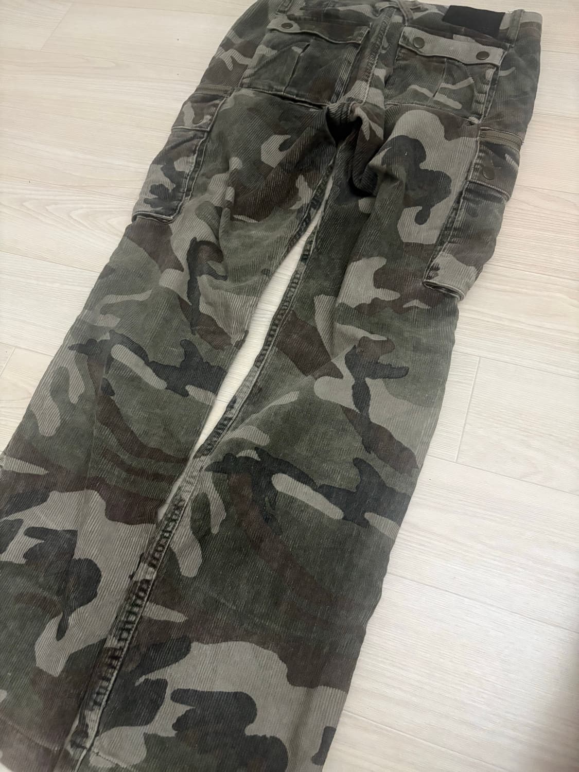 y2k 2000s 로우라이즈 카모 배기팬츠 상품이미지2