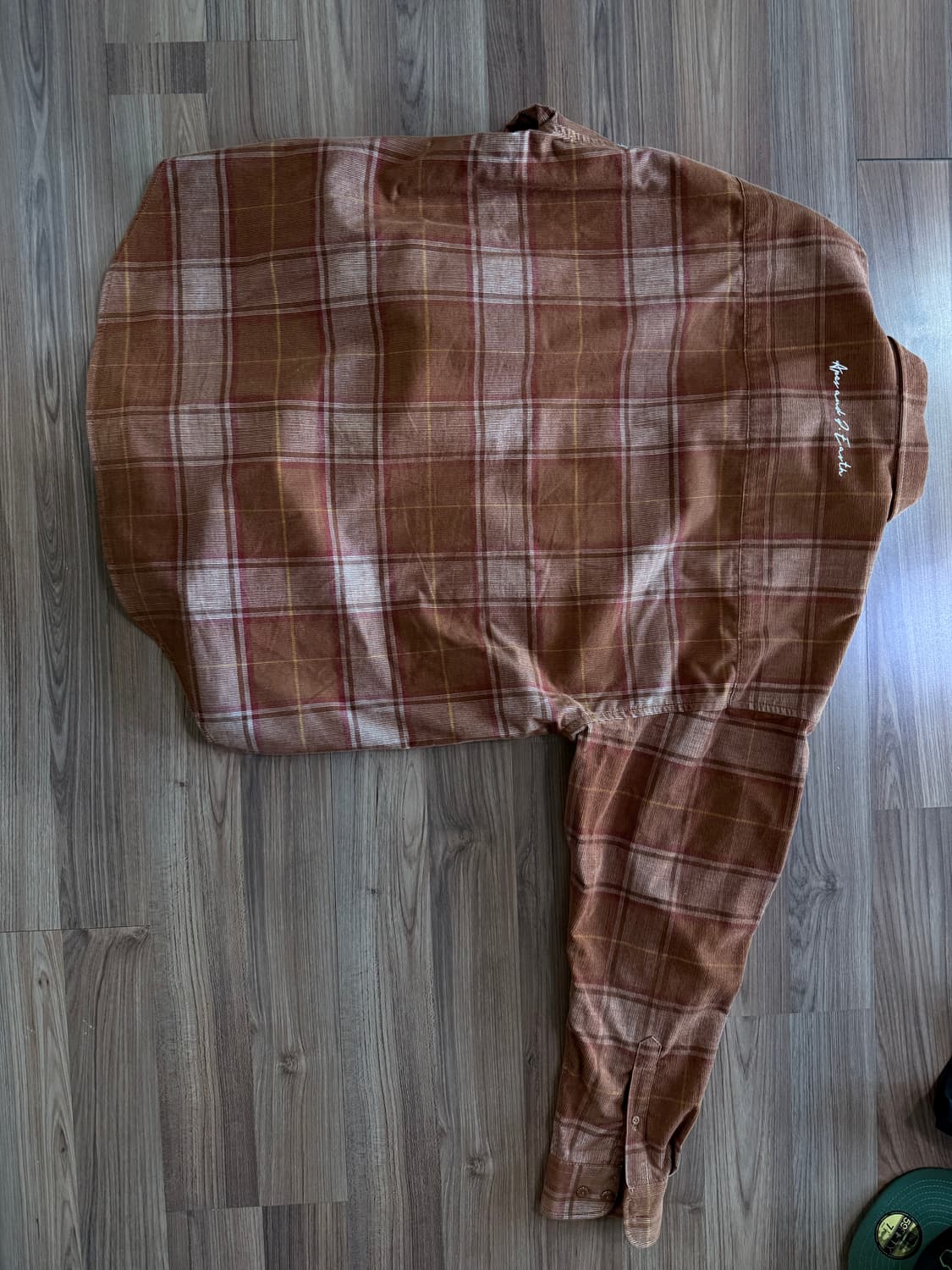 AAPE 브라운 체크 셔츠 L 상품이미지4