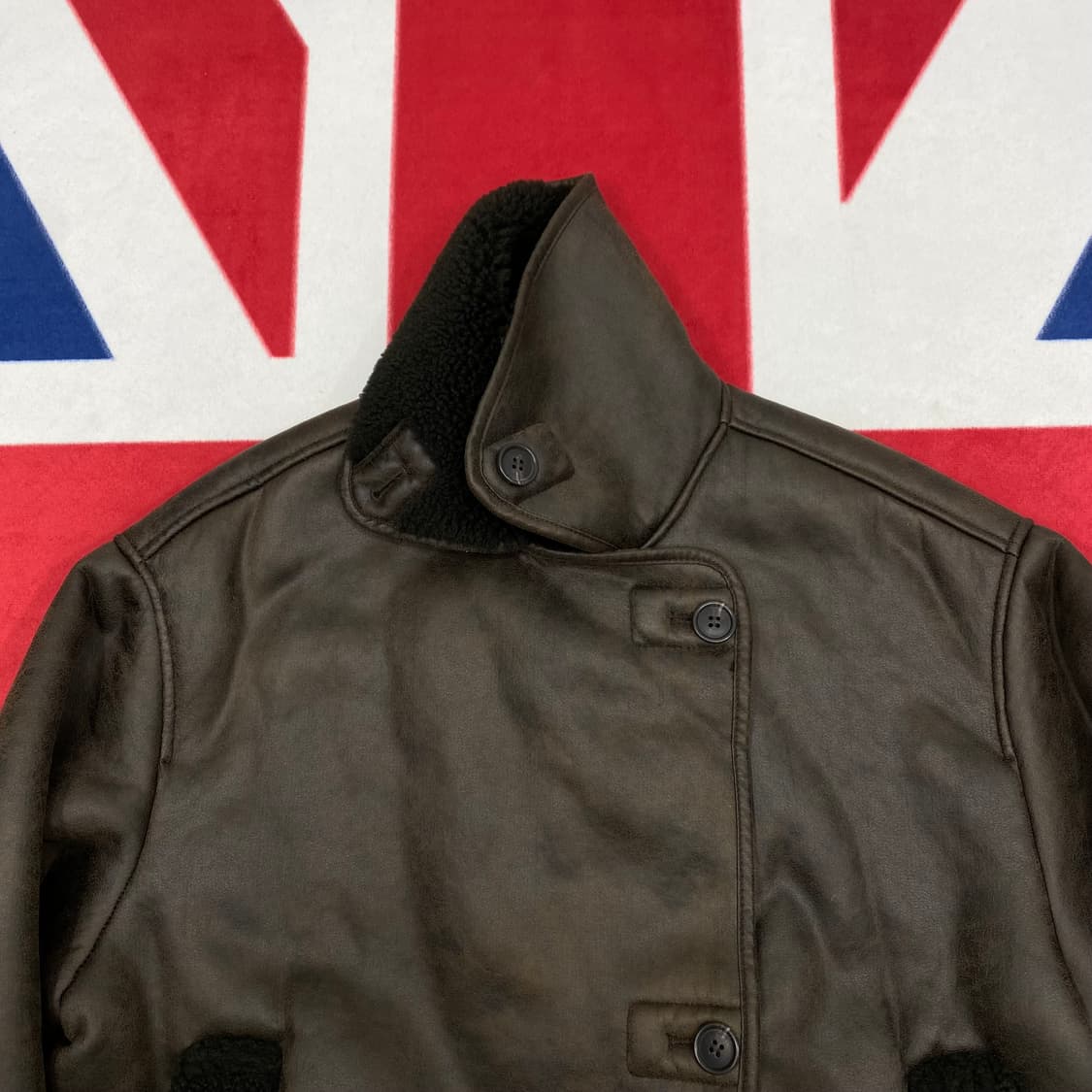 자라 오버핏 무스탕 여성 M 상품이미지3