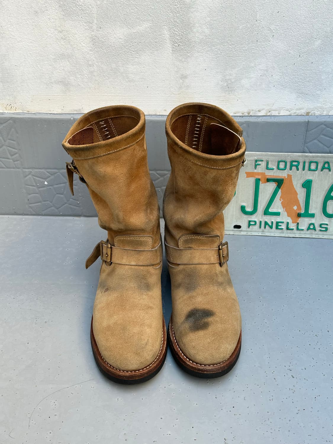 [아르고] •Kudu Suede Engineer Boots 상품이미지2